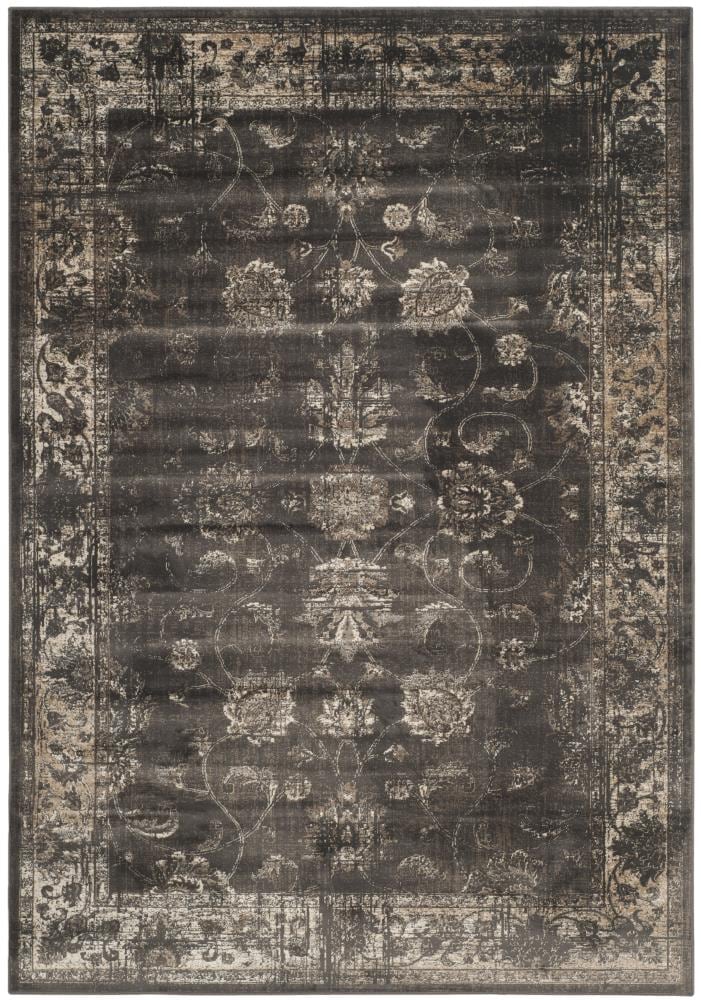 Safavieh VTG117-330-10 Vintage Mosed 10 x 14 (ft) Loomed Synthetic Dark Brown/Beige Rectangular Indoor Distressed/Overdyed Vintage Area rug