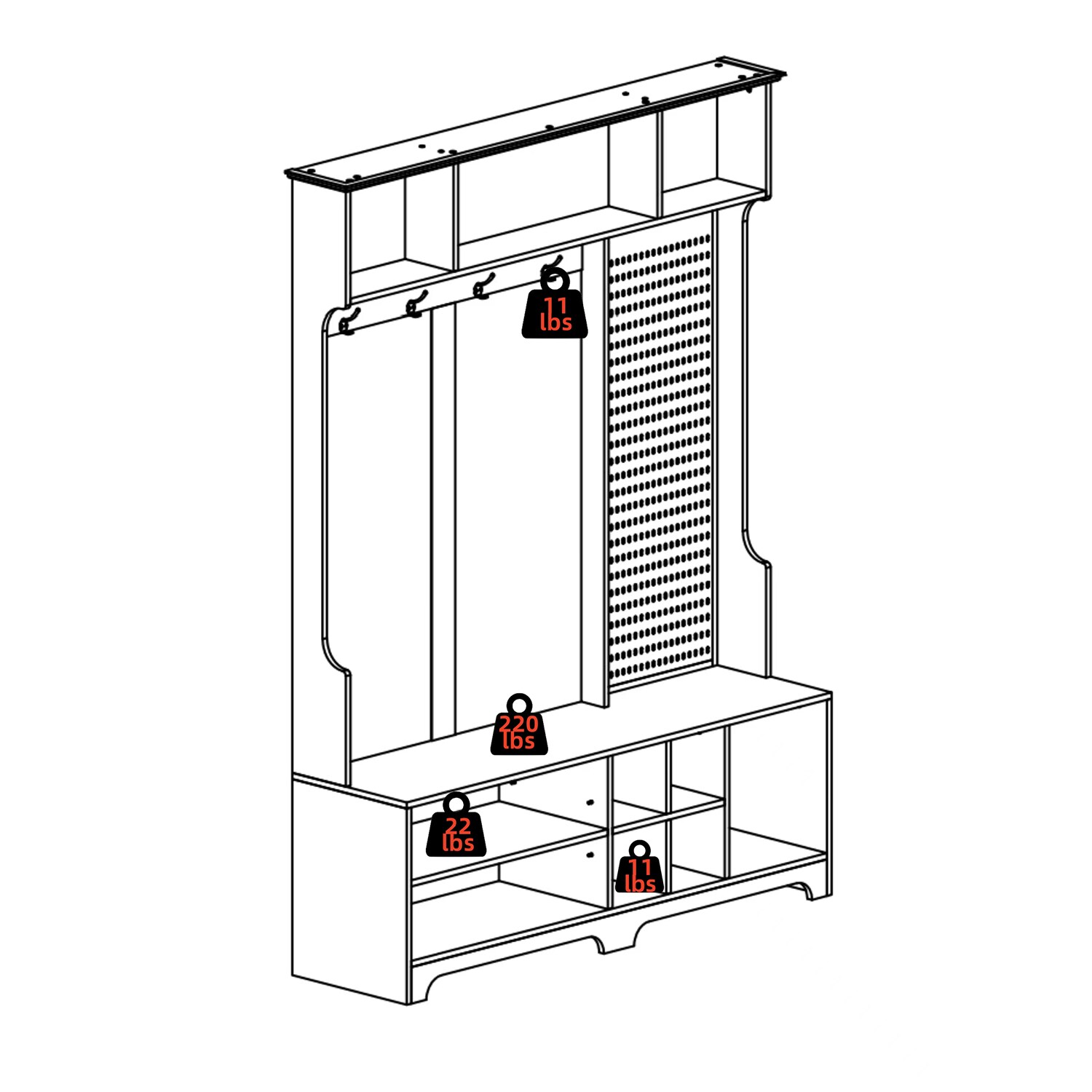 Mondawe MA-N25176BK Garment-Racks - View #5