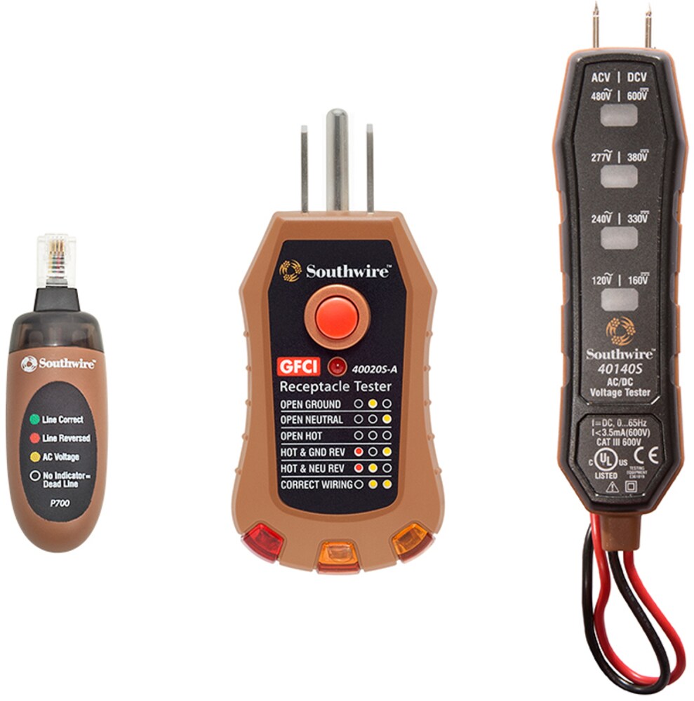 Southwire Digital Display Tester Kit Voltage Tester 1 Amp At Lowes.com