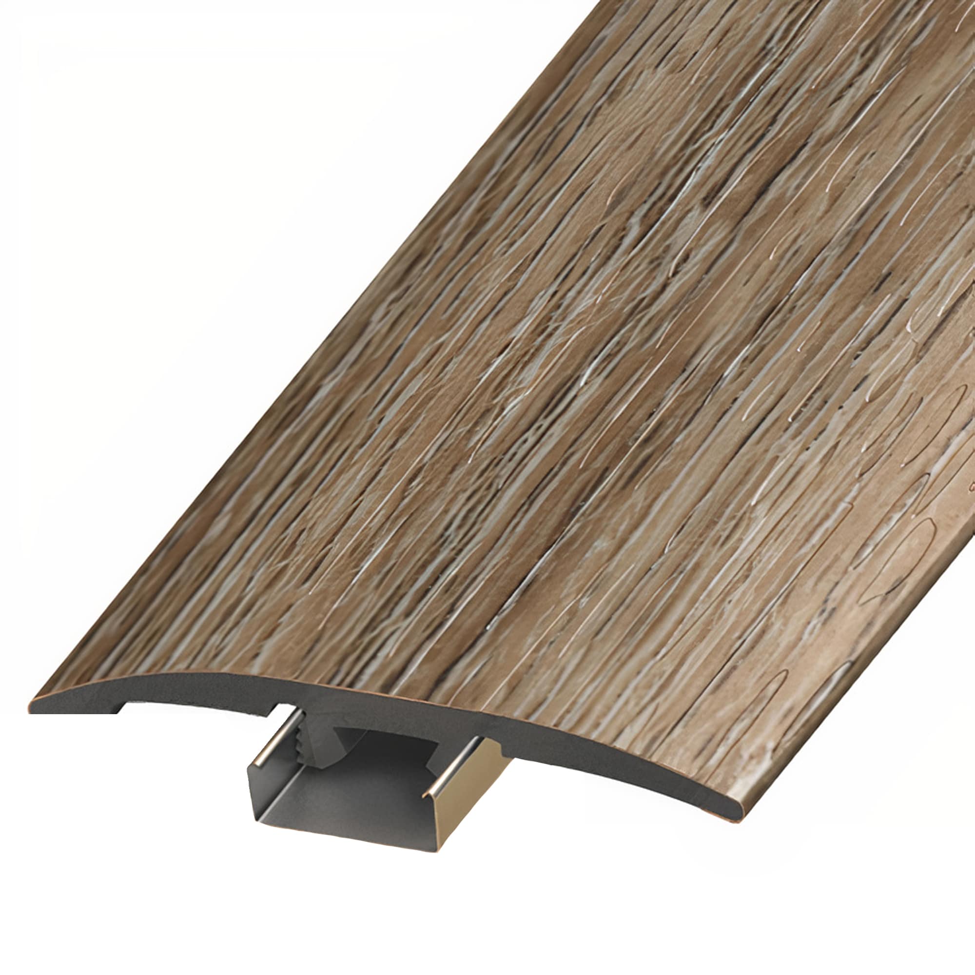 Element Flooring E20070TIO Moreland Catlin 0.375-in T x 2-in W x 94-in L Vinyl 3-in-1 T-moulding/Reducer/Endcap