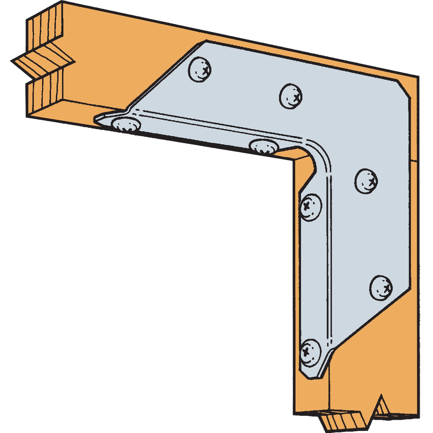 Simpson Strong-Tie RTA12Z Mending-Plates-Brackets-Braces - View #2