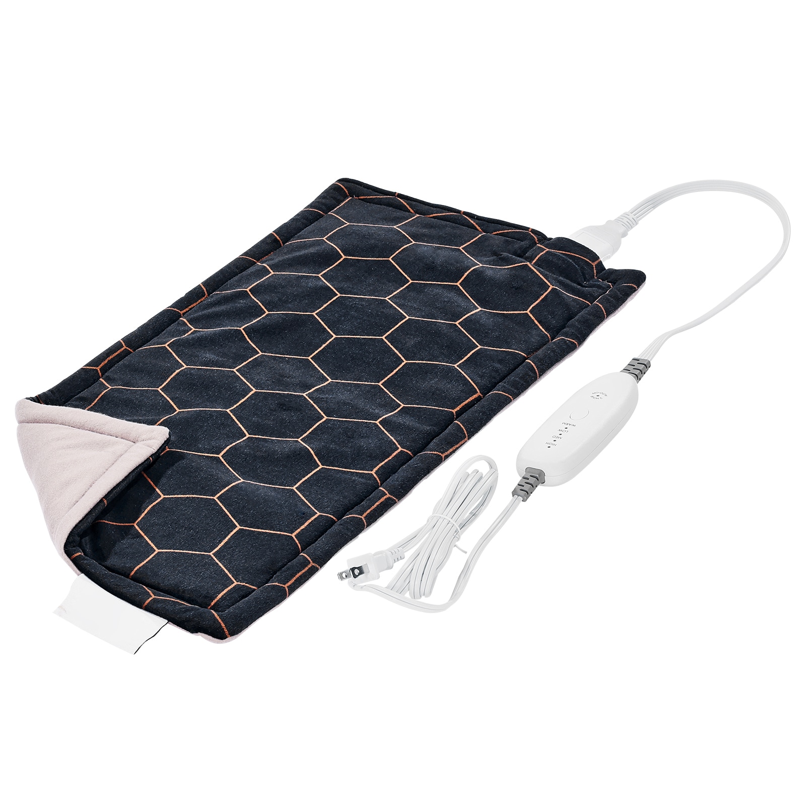 GIVIMO 12-in x 24-in Far Infrared Weighted Heating Pad with 4 Temperature Settings 104 to 136-Degree F Range 2-Hour Auto Shut-Off 74-W Element Ultra-Soft Crystal Velvet Cover and Extra-Long Power Cord for Back Neck Shoulder Knee and Abdomen Pain Relief