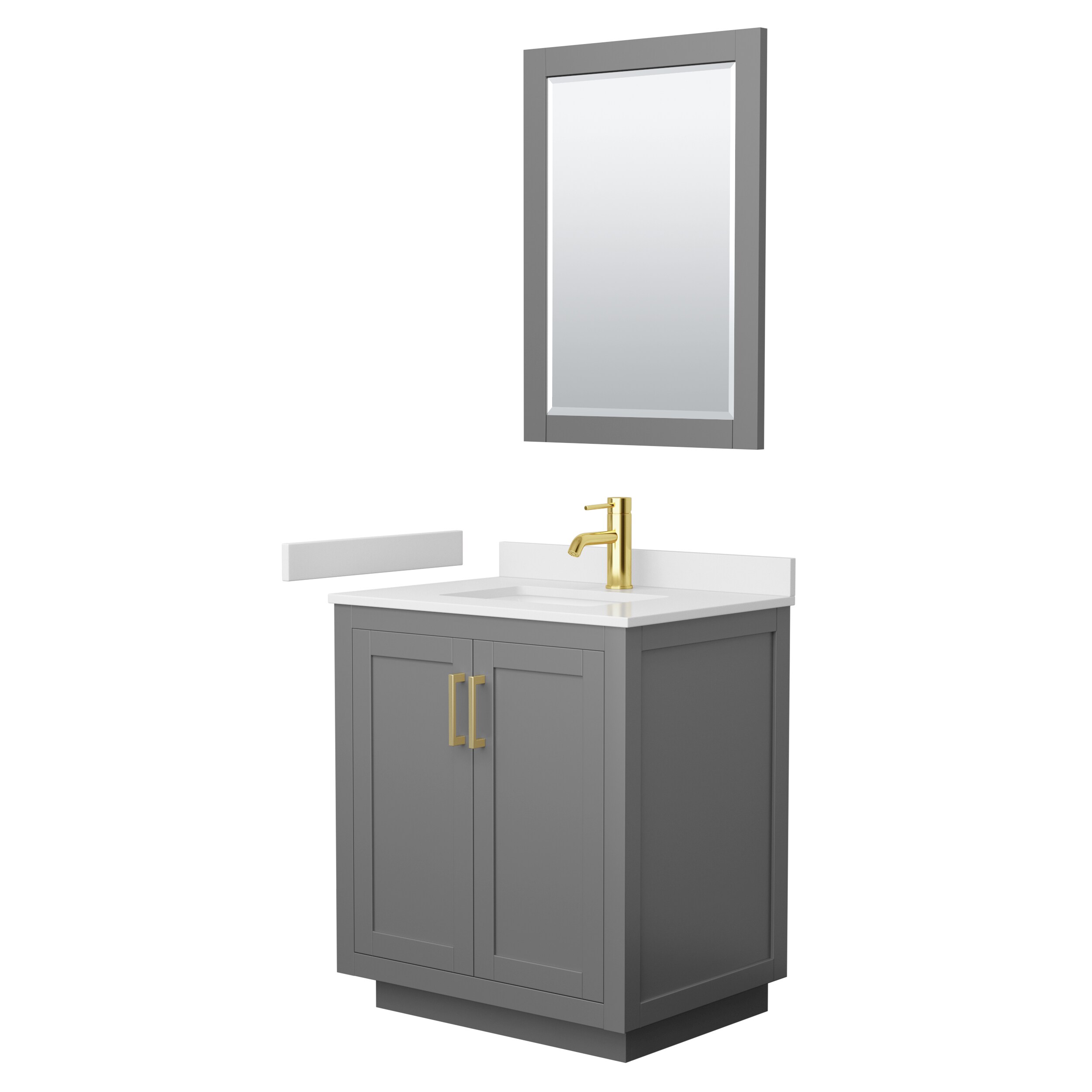 Wyndham Collection WCF292930SGGWCUNSM24 Bath-Vanity-Combo - View #2