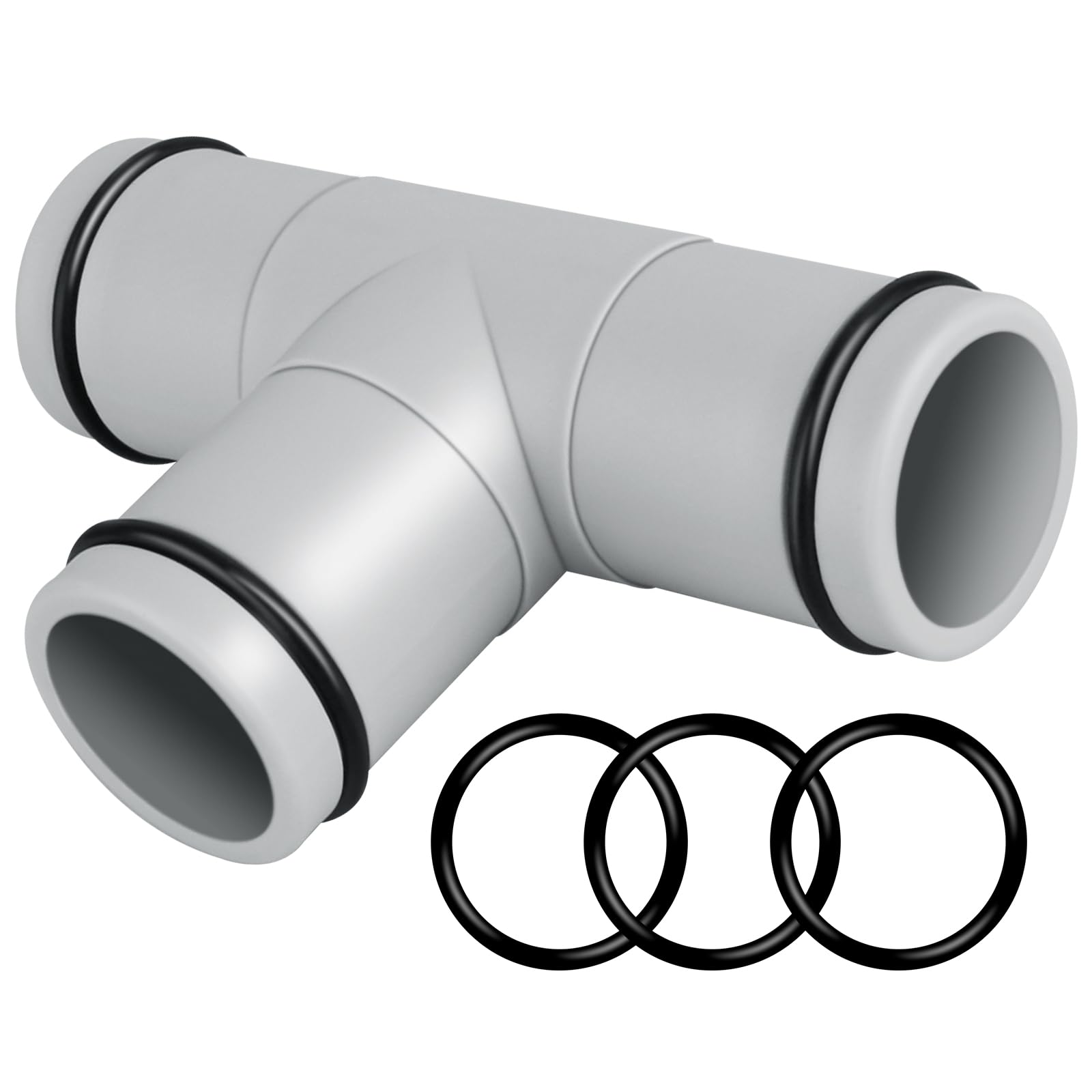 KIWDZFU  T Joint Pool Hose Connector 1.25 Inch Pool Hose Adapter for Swimming Pool Sand Filter Pumps Parts and Accessories 3 Heads 1 1/4 Inch T