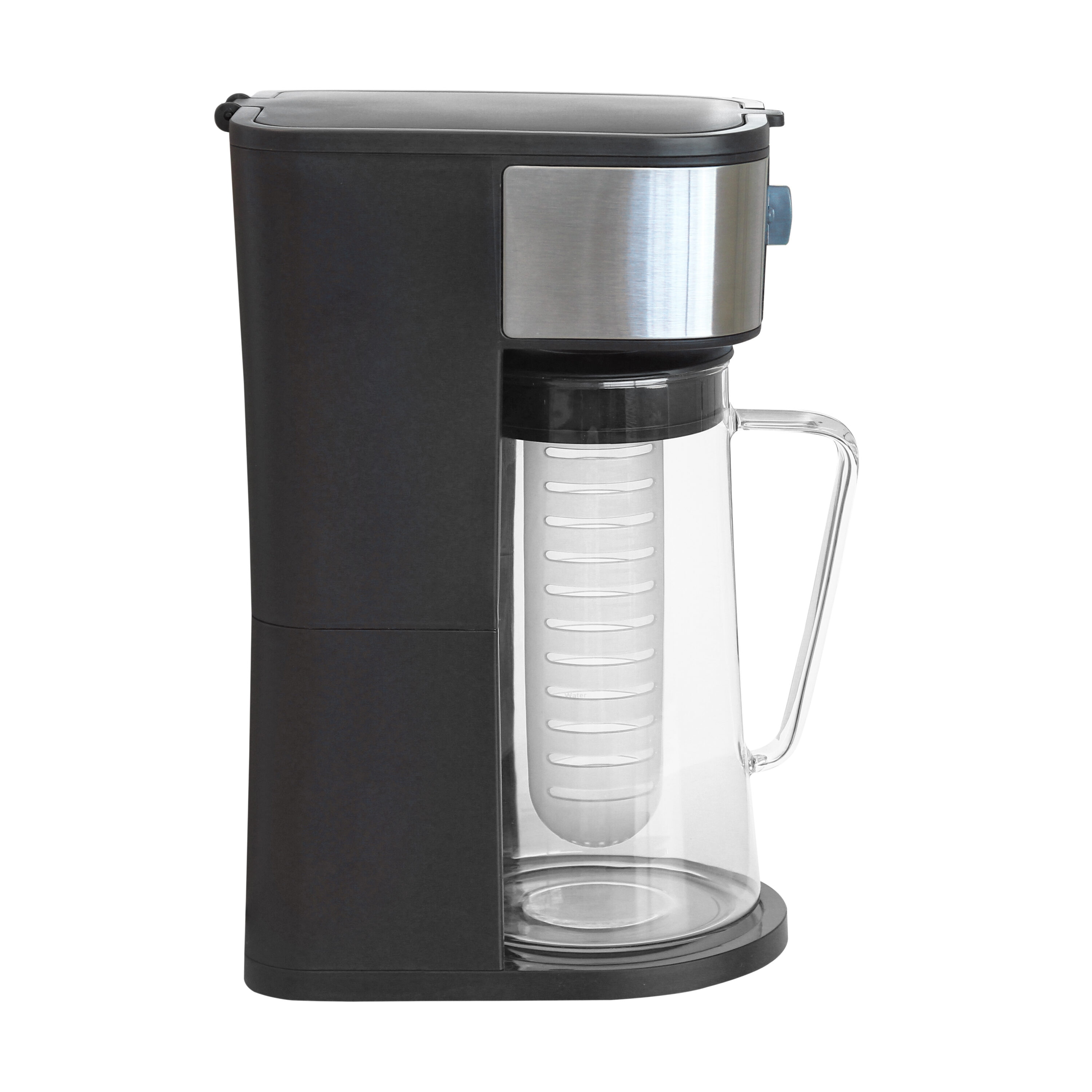 West Bend Black Glass Beverage Dispenser | 2.75-Quart Pitcher | Brew  Strength Selector | Infusion Tube | Dishwasher Safe