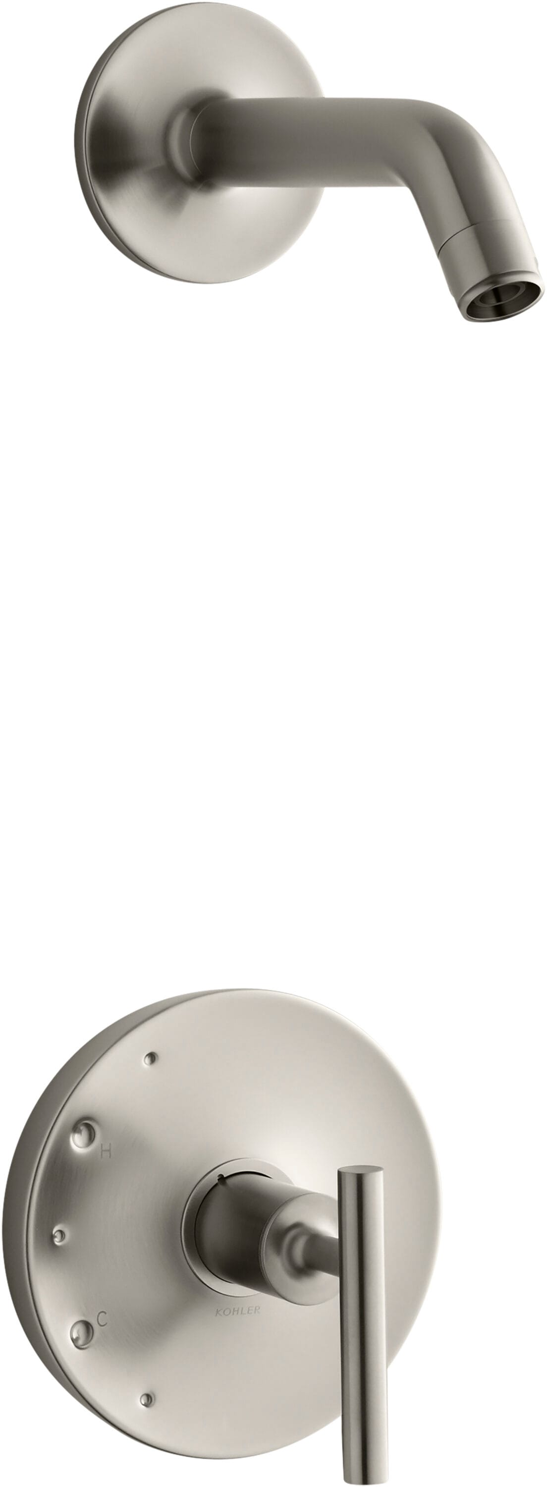 KOHLER TLS14422-4-BN Purist Vibrant Brushed Nickel 1-handle Sold separately Shower Faucet