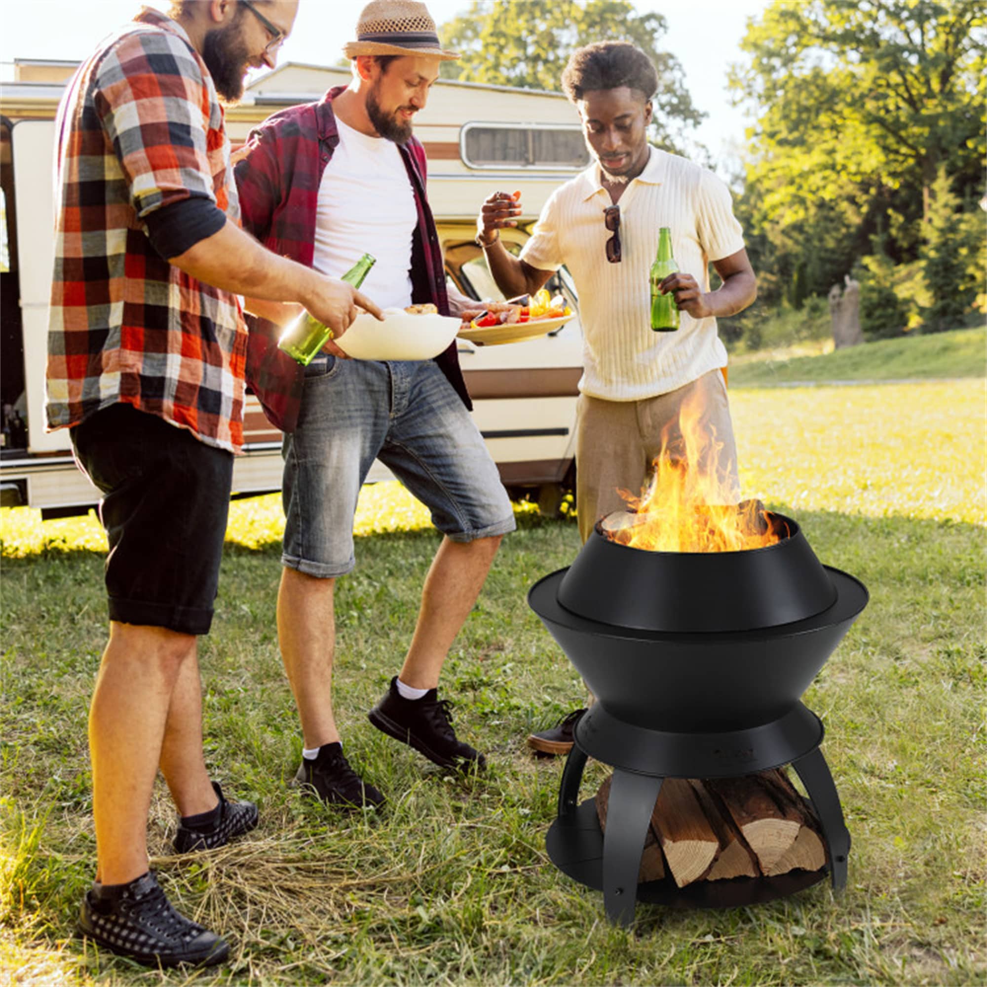 BABOOM BOM-11798DK-OR Outdoor-Woodburning-Firepits - View #2