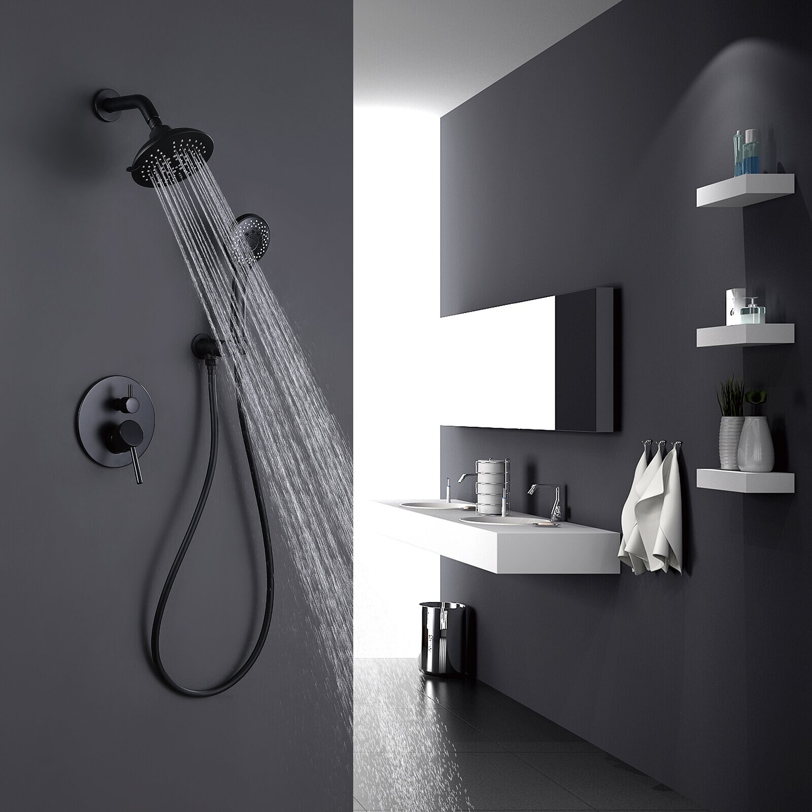 LUCKY ONE LO-SA865MB3P Showerhead-Bar-Panels - View #6