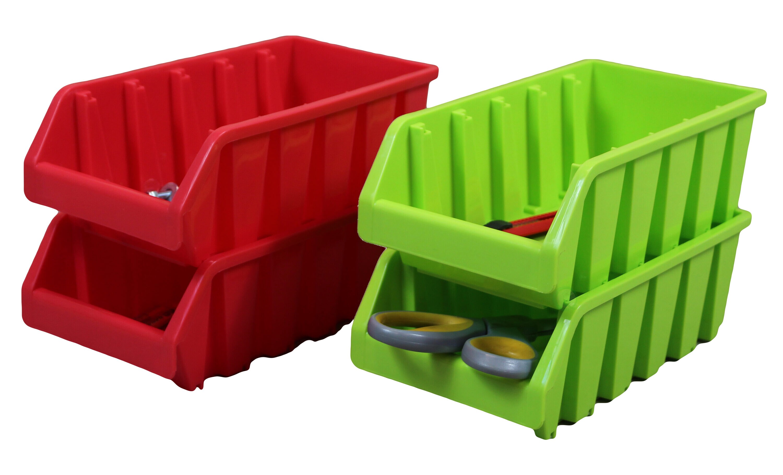 3 Set of 12-Pack Small Stackable Storage Bins - 5 x 4 x 3 Inches