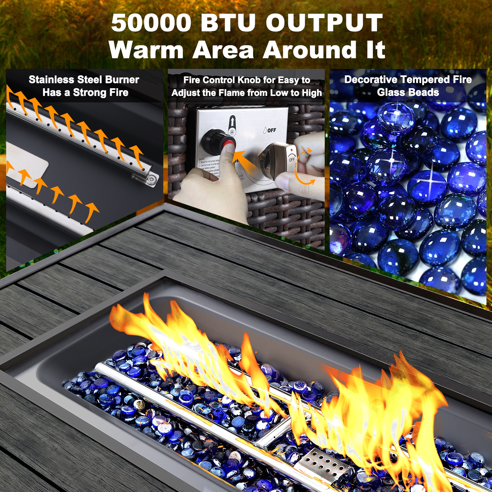 NOBLEMOOD LS-2016BN Outdoor-Gas-Firepits - View #3