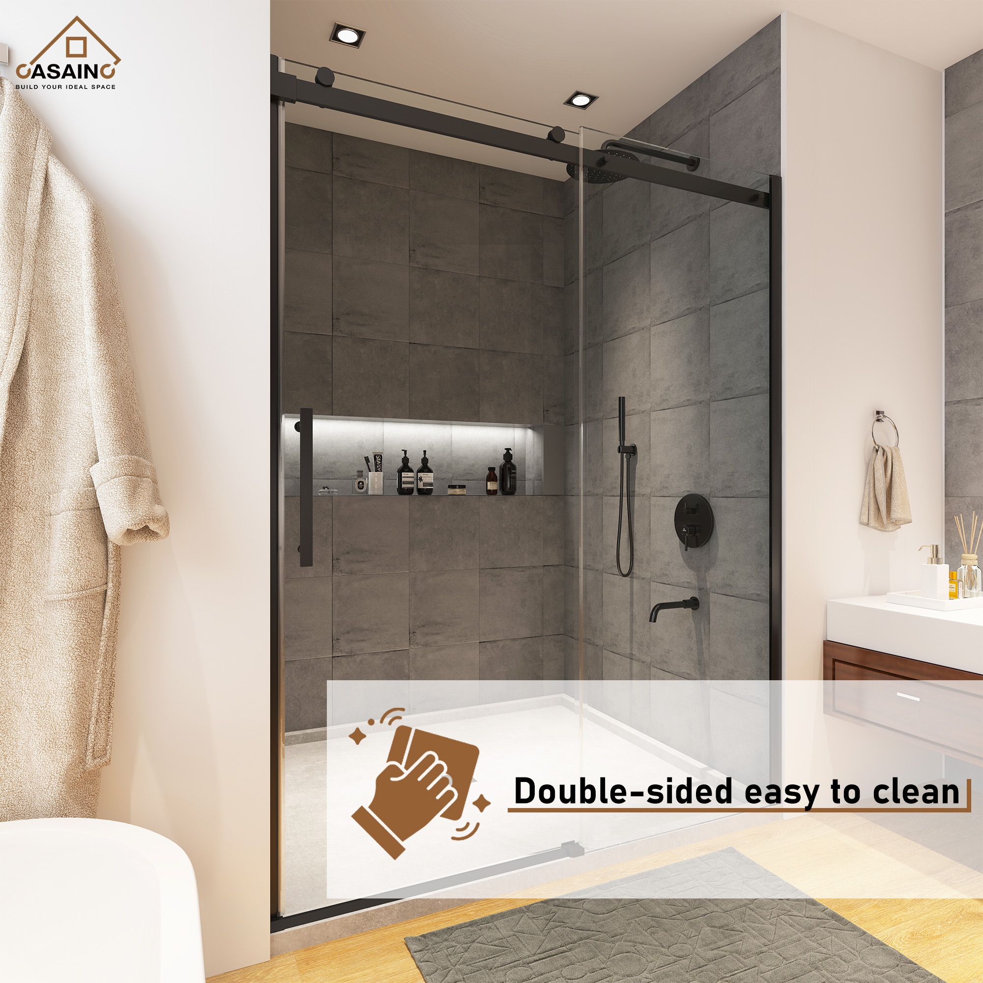 CASAINC SL-TL-C-T102 Shower-Doors - View #9