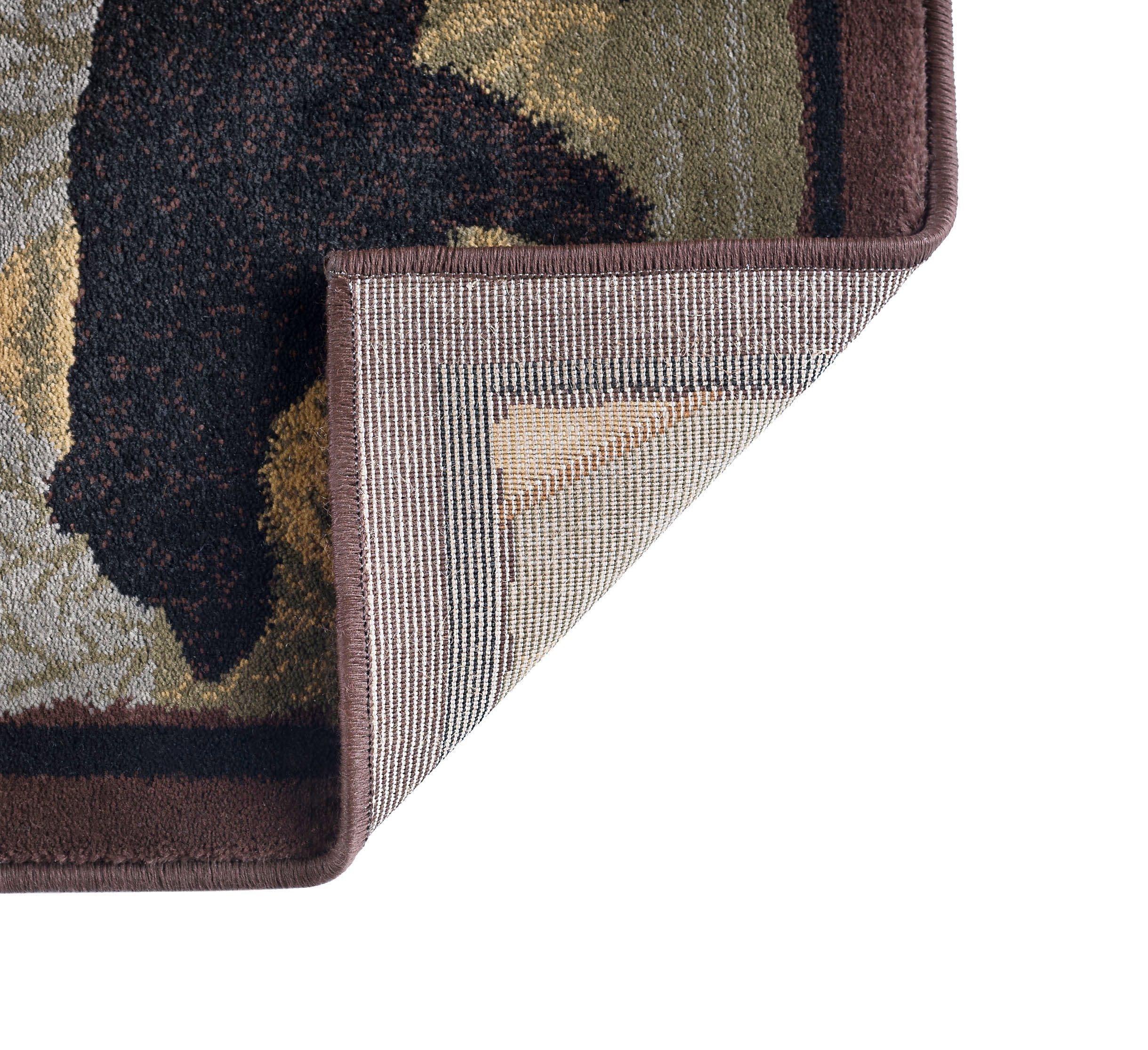 Tayse Nature Area Rug 6548 Novelty Multi-Color Bears Moose 8' 9" x 12' 3" Rectangle