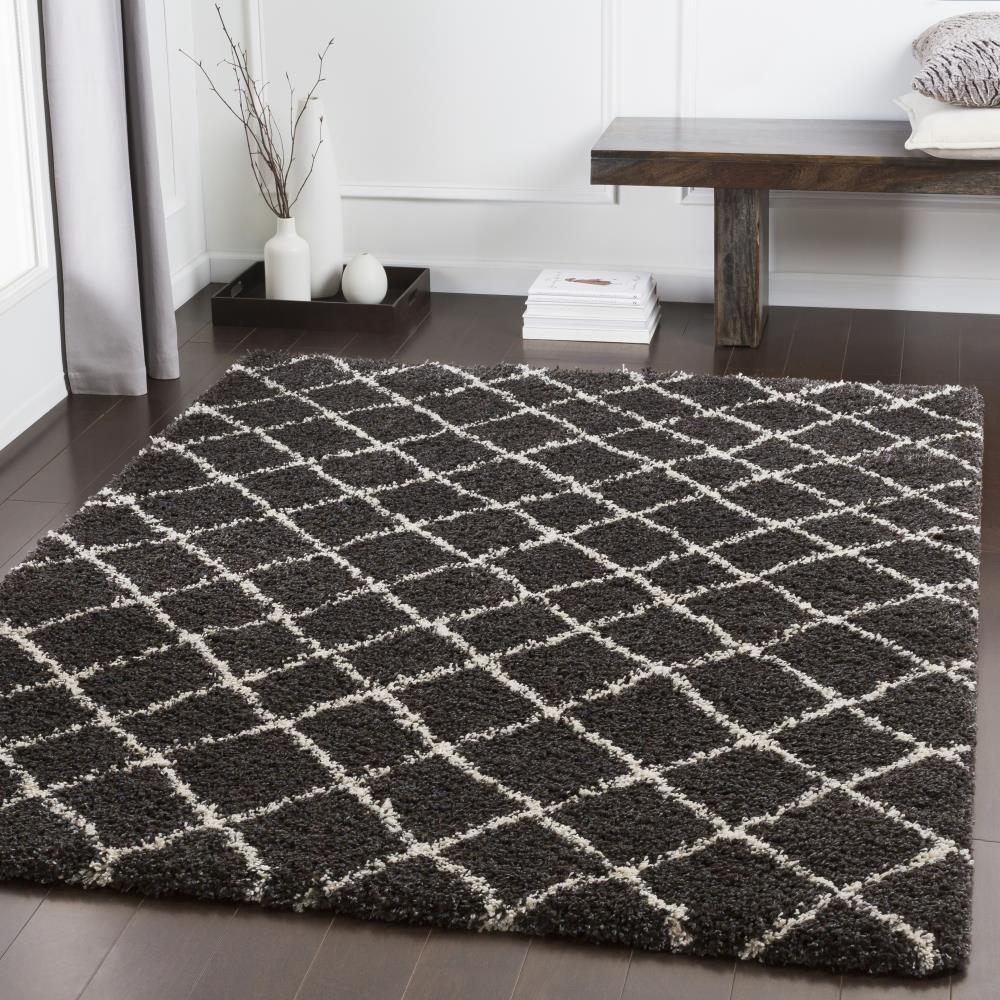 Surya Kodiak 8 x 11 Brown Trellis Area Rug at Lowes.com