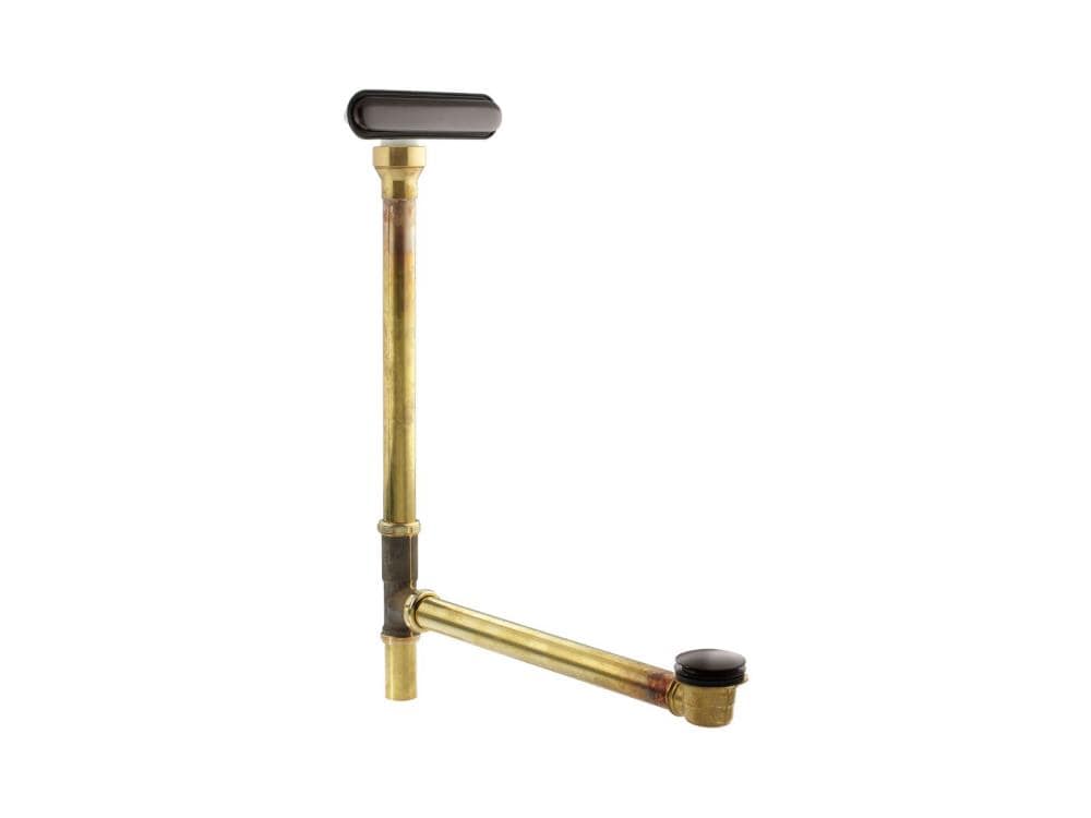 KOHLER 7271-2BZ 1-1/2-in Oil-rubbed bronze Oil-Rubbed Bronze Cable drive Drain with Brass Pipe Included