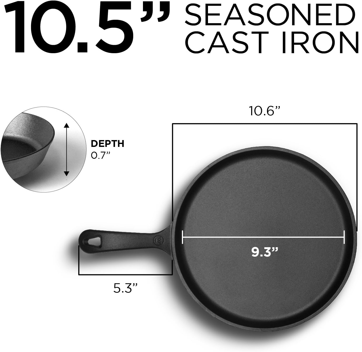 Commercial Chef CHFL911 Cooking-Pans-Skillets - View #2
