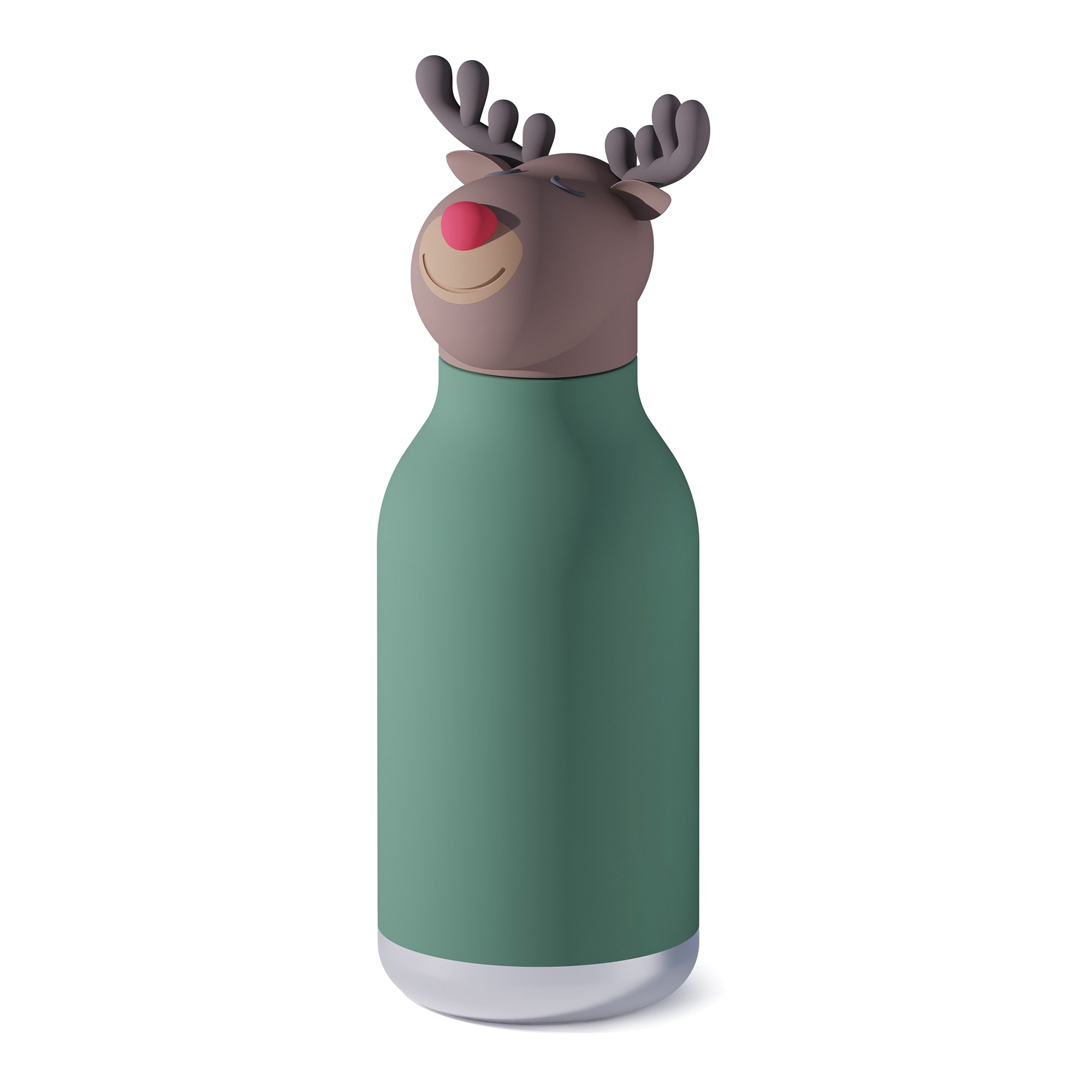 ASOBU ADNASBV44RE Bestie 16 -fl oz Stainless steel Insulated Water bottle - Reindeer