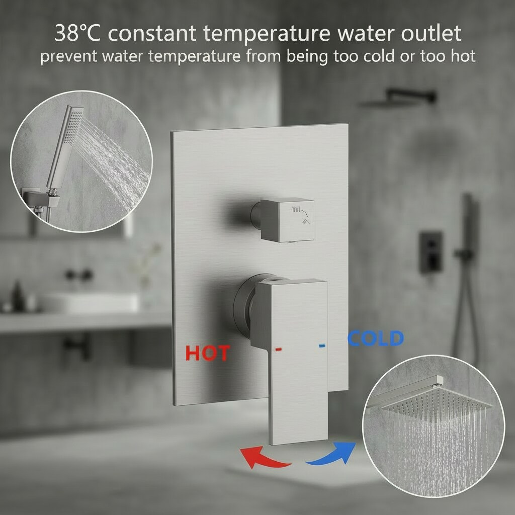Clihome CHMS-12BN-A3806 Showerhead-Bar-Panels - View #7