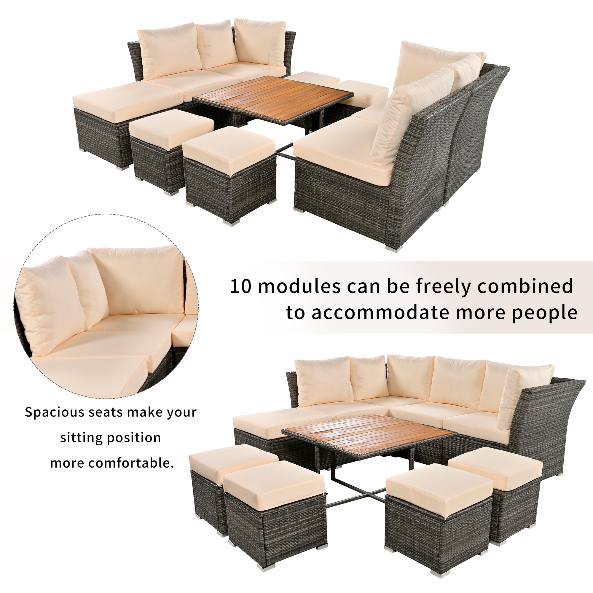 Forclover ALUS-378WH Patio-Conversation-Sets - View #4