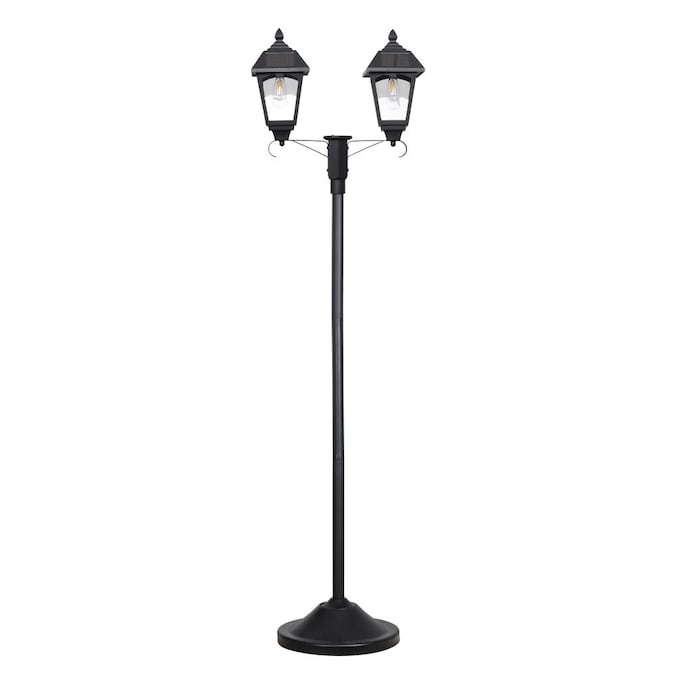 Westinghouse Double Head Black Led, Outdoor Solar Post Lamps