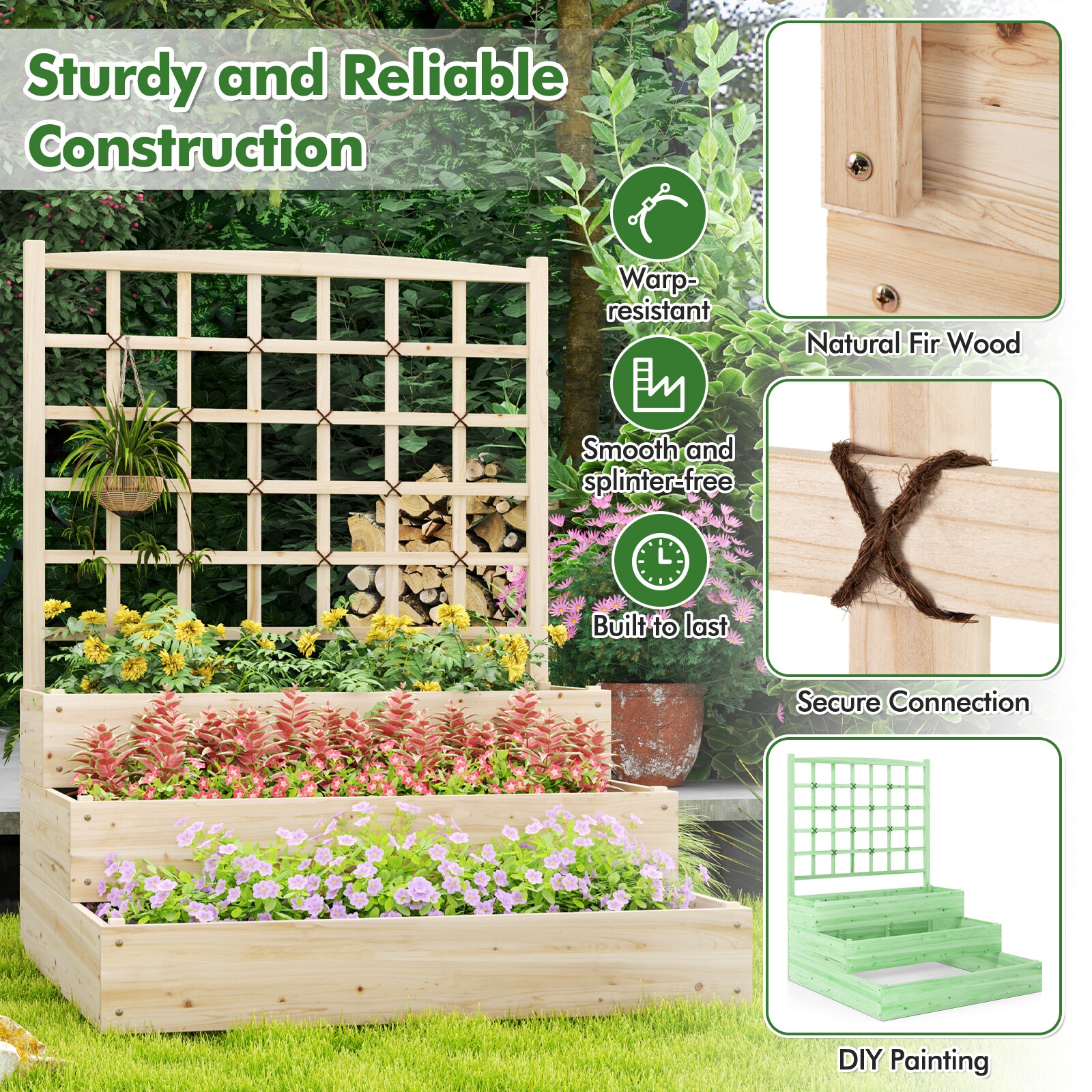 Slickblue D-CO-AN3434TG Raised-Garden-Beds - View #5