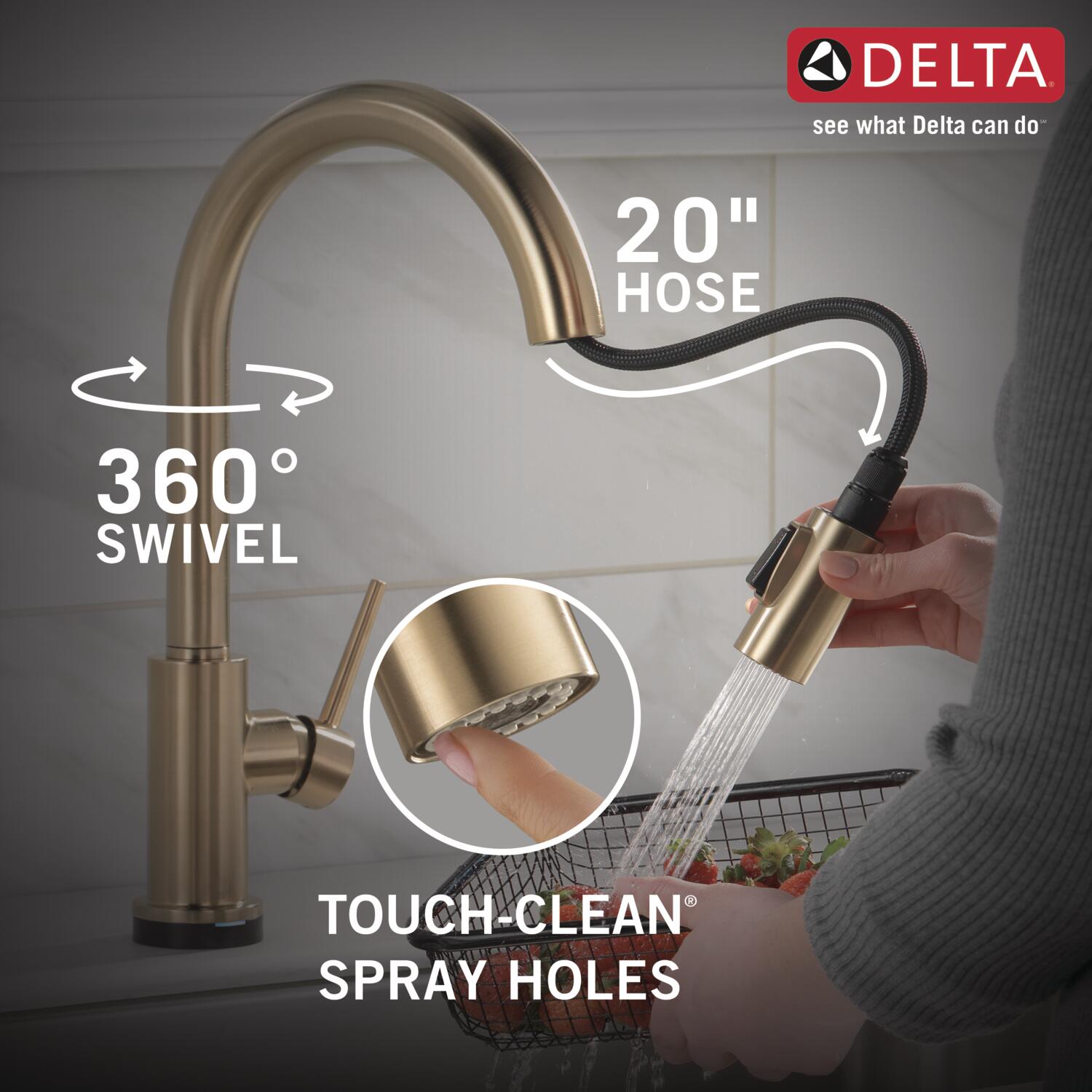Delta 9159T-CZ-DST Kitchen-Faucets - View #7