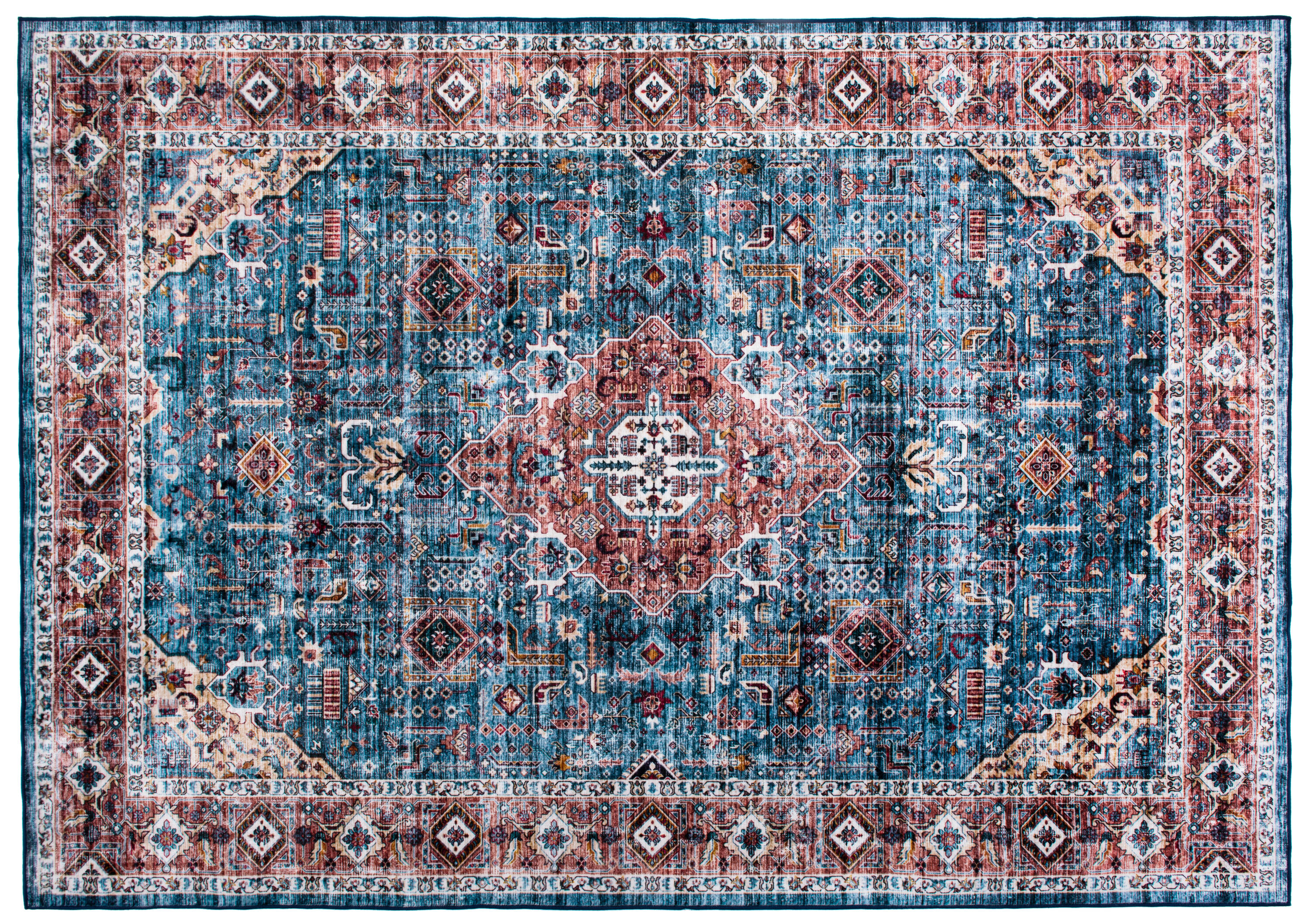 World Rug Gallery 7024BLUE5X7 rugs - View #3