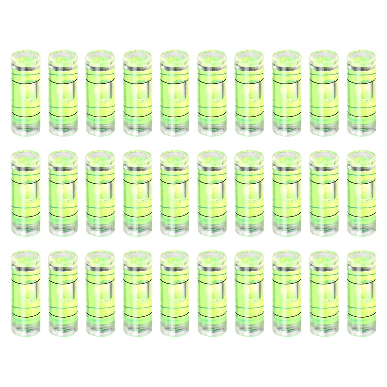 Harfington 30pcs Small Cylindrical Bubble Level Vials 22x8mm PMMA Mini Horizontal Bubble Spirit Level Measuring Layout Tools for RV TV Picture Frame Hanging Tool Leveler #S26052600UX8842