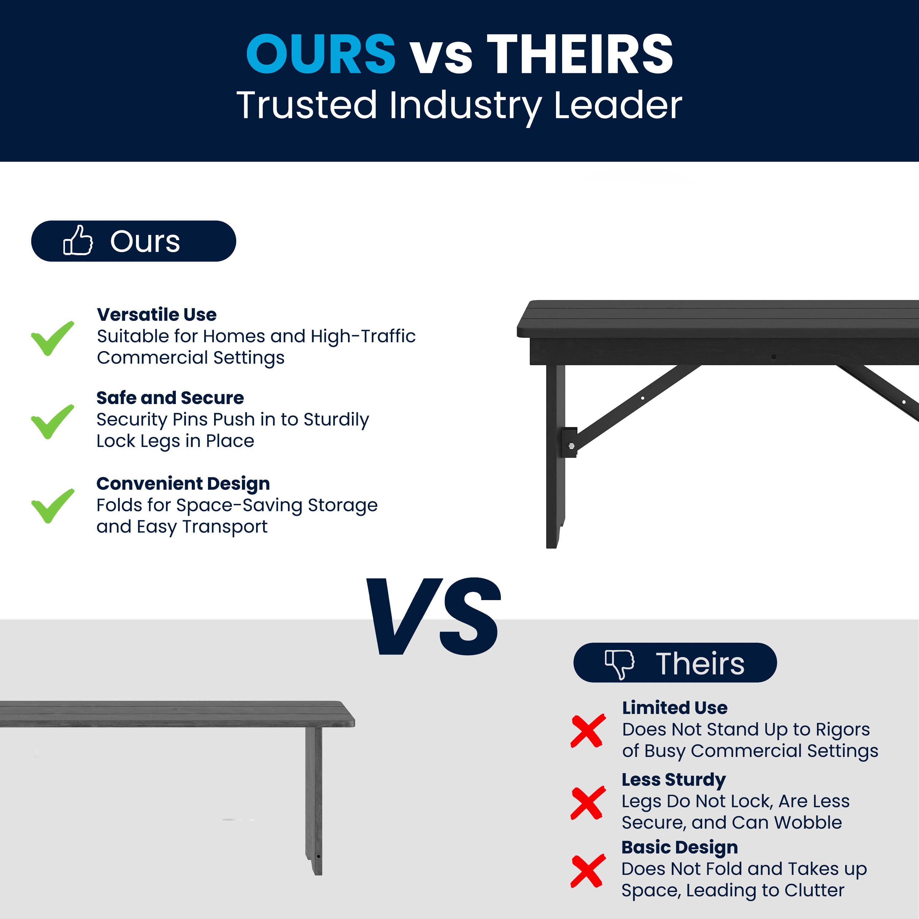 Flash Furniture 196861180293 Dining-Benches - View #5