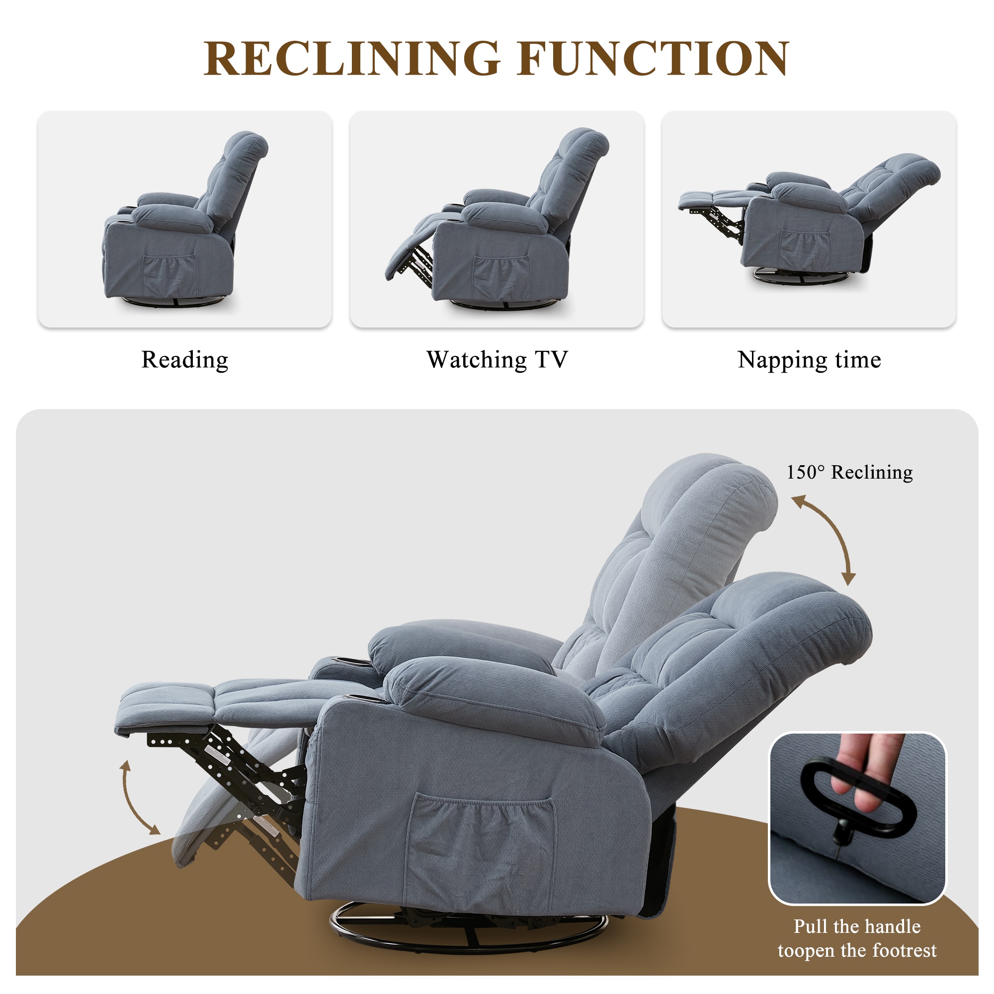 Clihome CL-VA90947 recliners - View #11