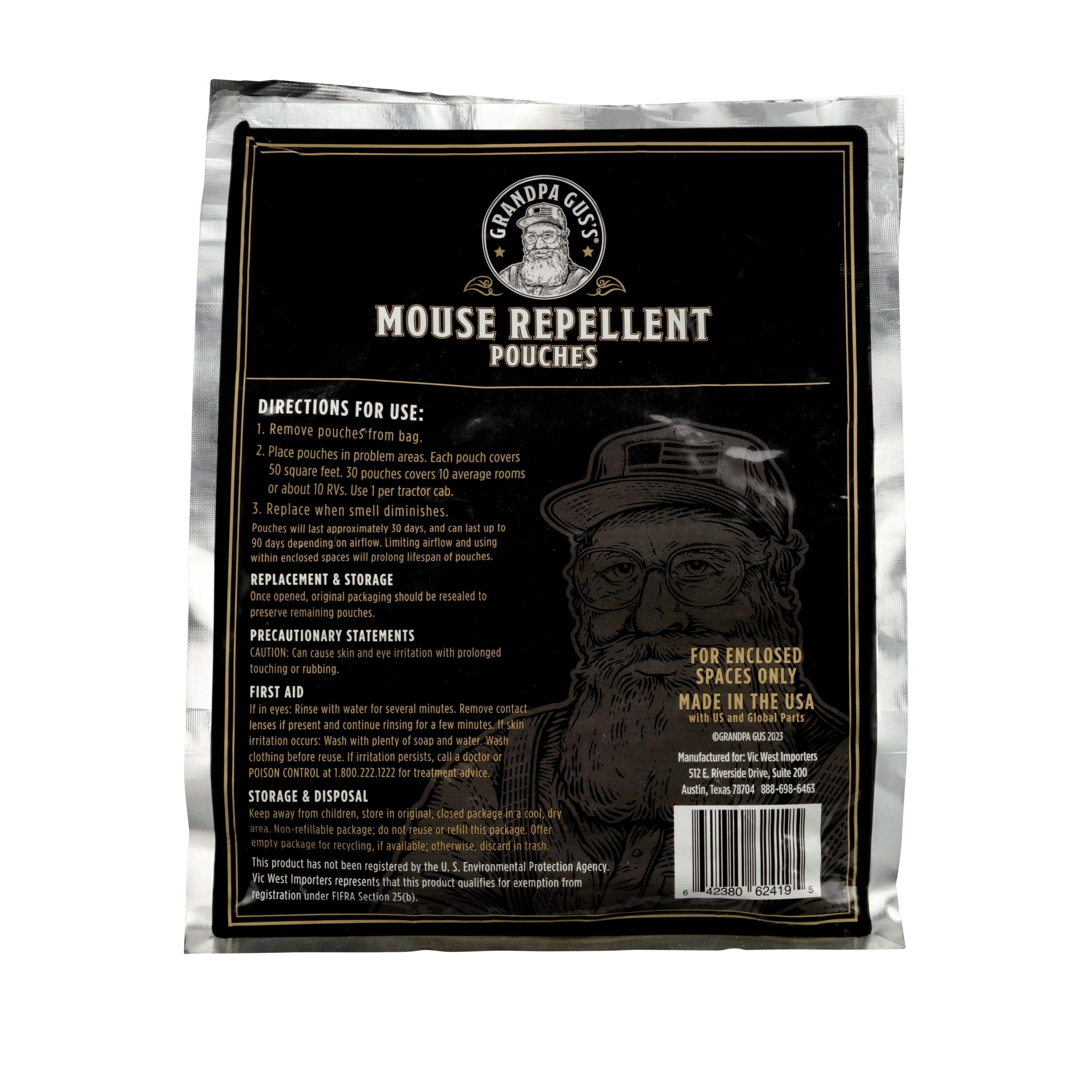 Grandpa Gus's Mouse Repellent Granules - All Natural Pest Control for