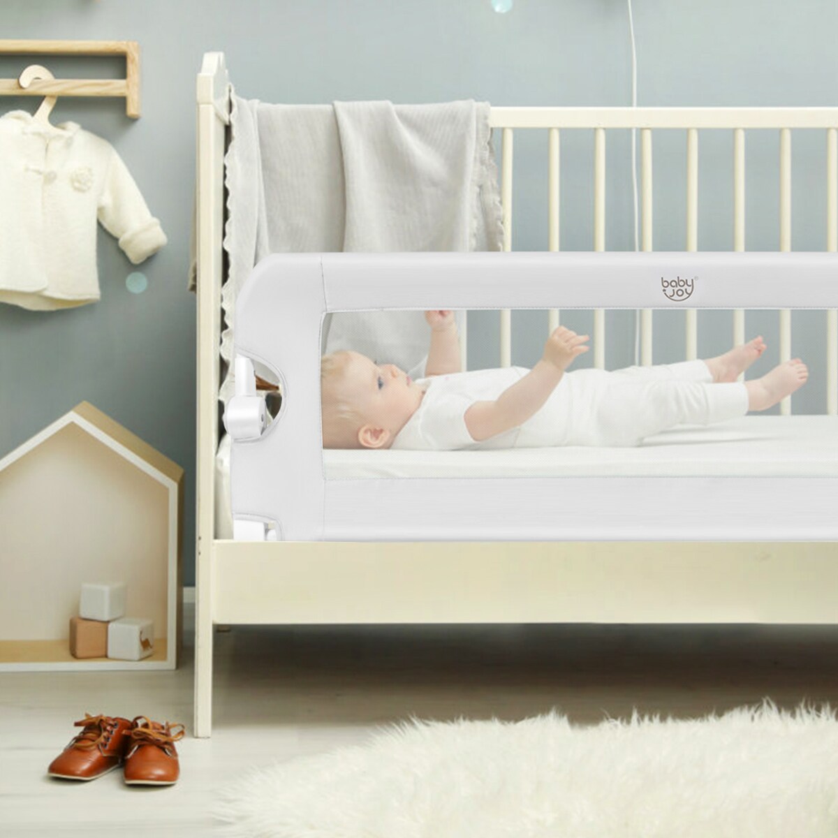 Goplus BB5524WH Bed-Rails - View #2