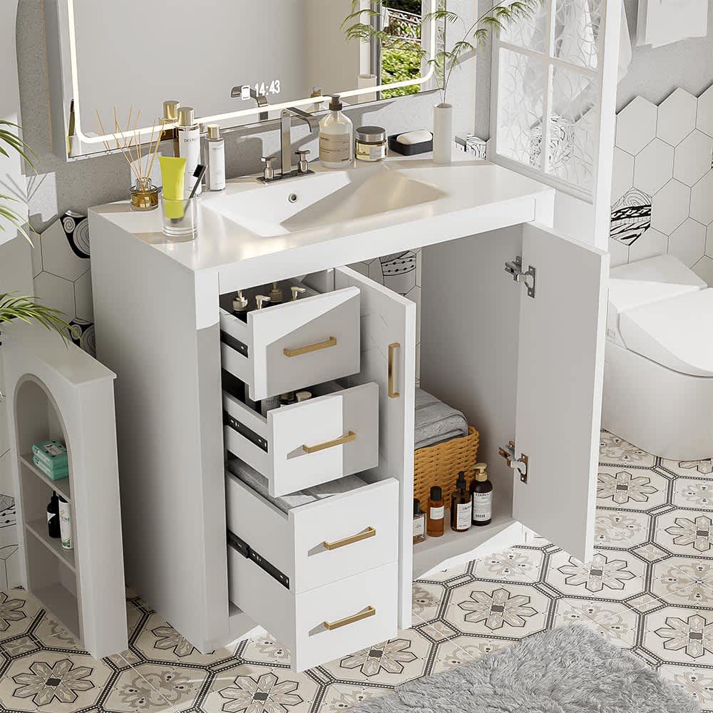 JUJABU ZJBATHROOMVAN-3 Bath-Vanity-Combo - View #3