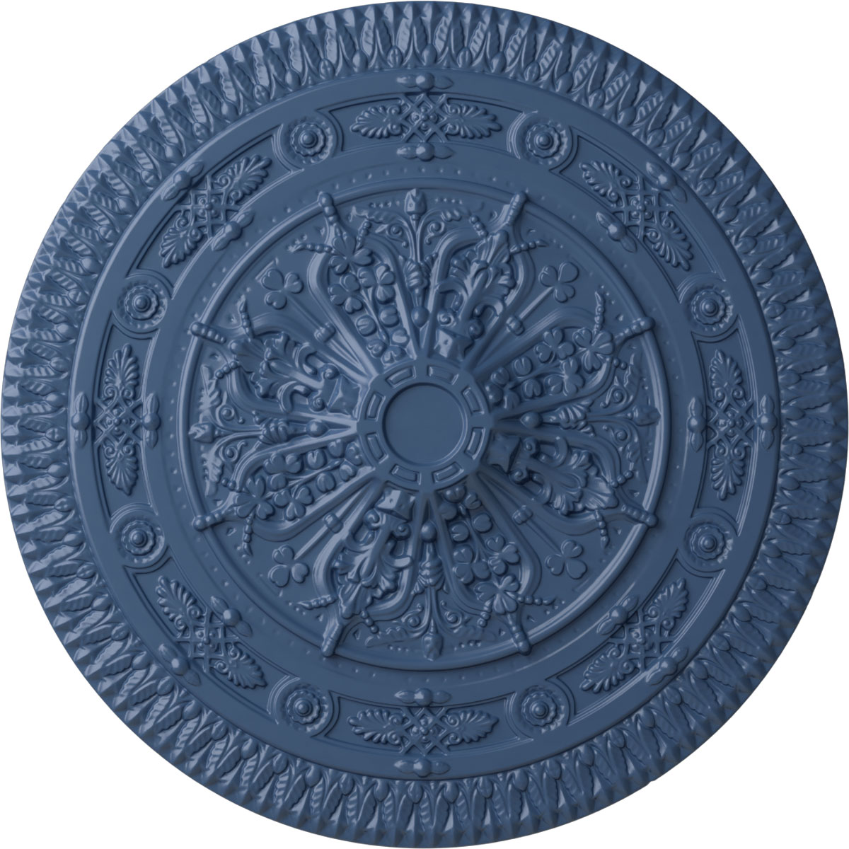 Ekena Millwork CM37NAAMF Naple 37.5-in W x 37.5-in L Painted Americana Polyurethane Whole Ceiling Medallion
