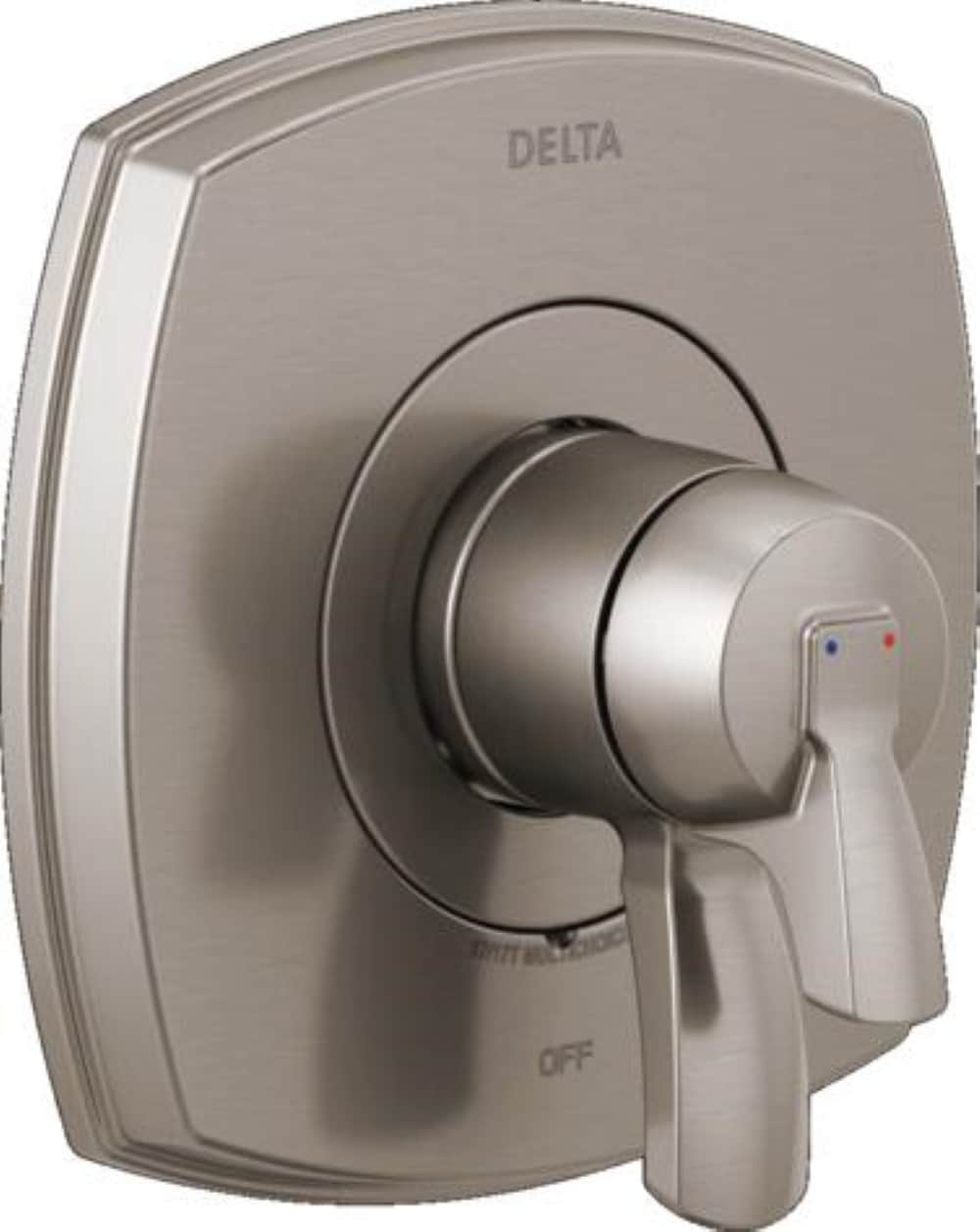 Delta T17076-SS-PR Lumicoat Stainless 3.84-Inches Universal Bathtub/Shower Pressure balance trim 0.5-Inches -ID
