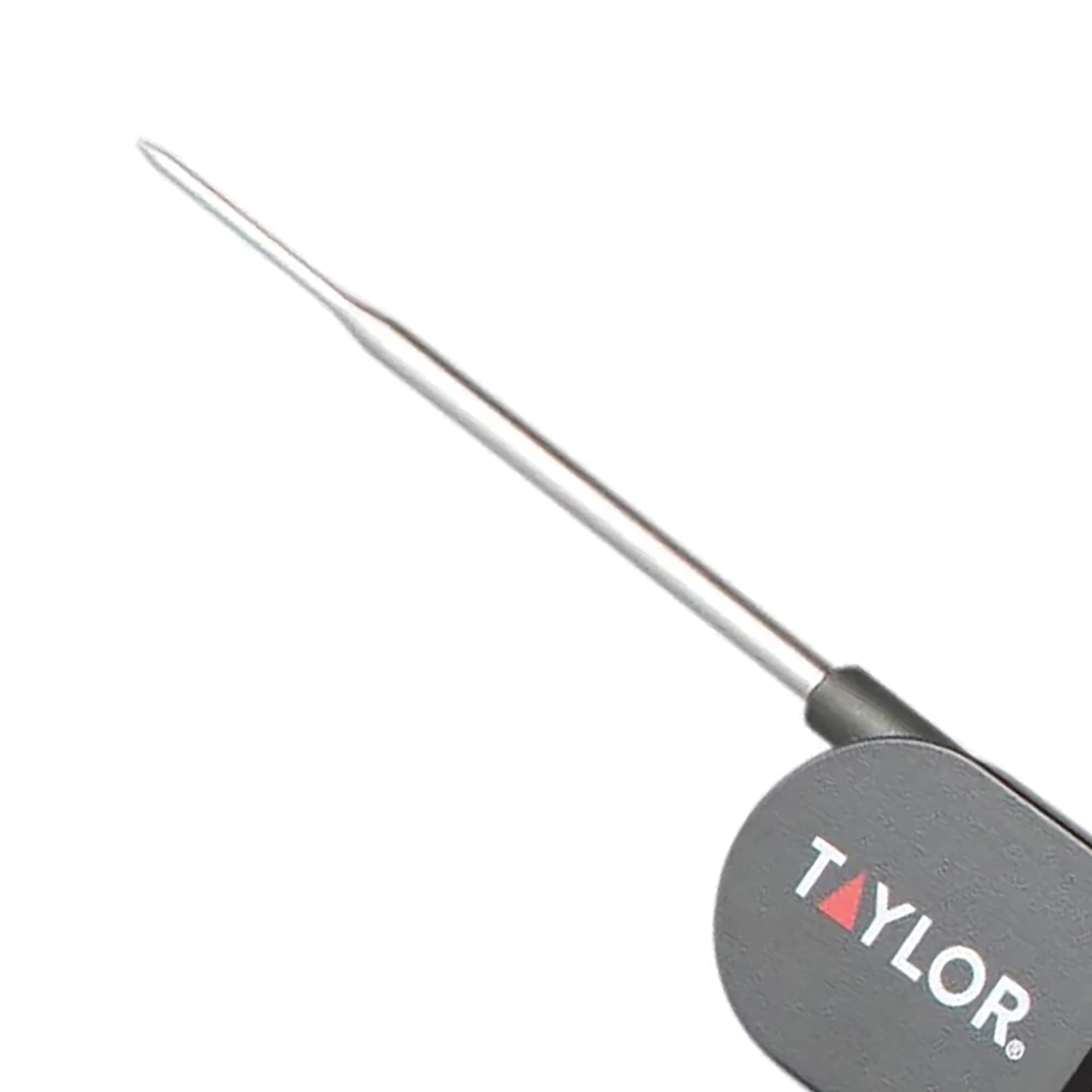 Taylor Digital Probe Meat Thermometer, Black, Compact Size for BBQs and  Tailgating, Foldable Probe for Easy Storage in the Meat Thermometers  department at