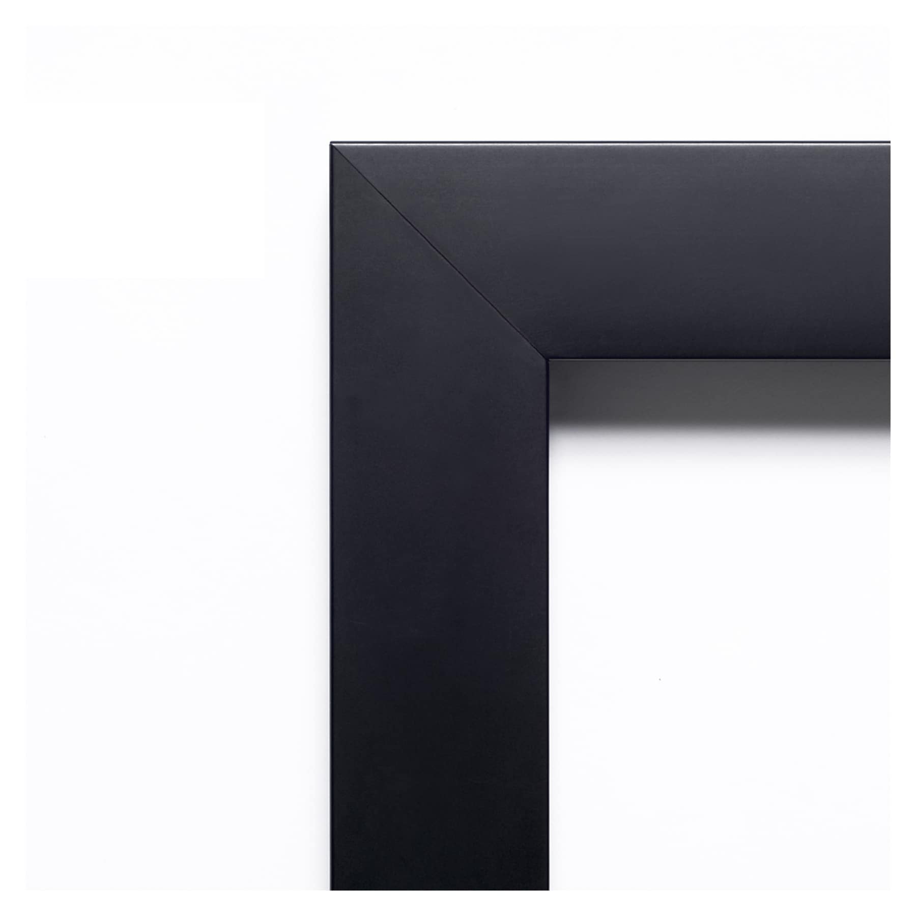 Mezzanotte Black Full Length Rectangular Wood Vanity Mirror