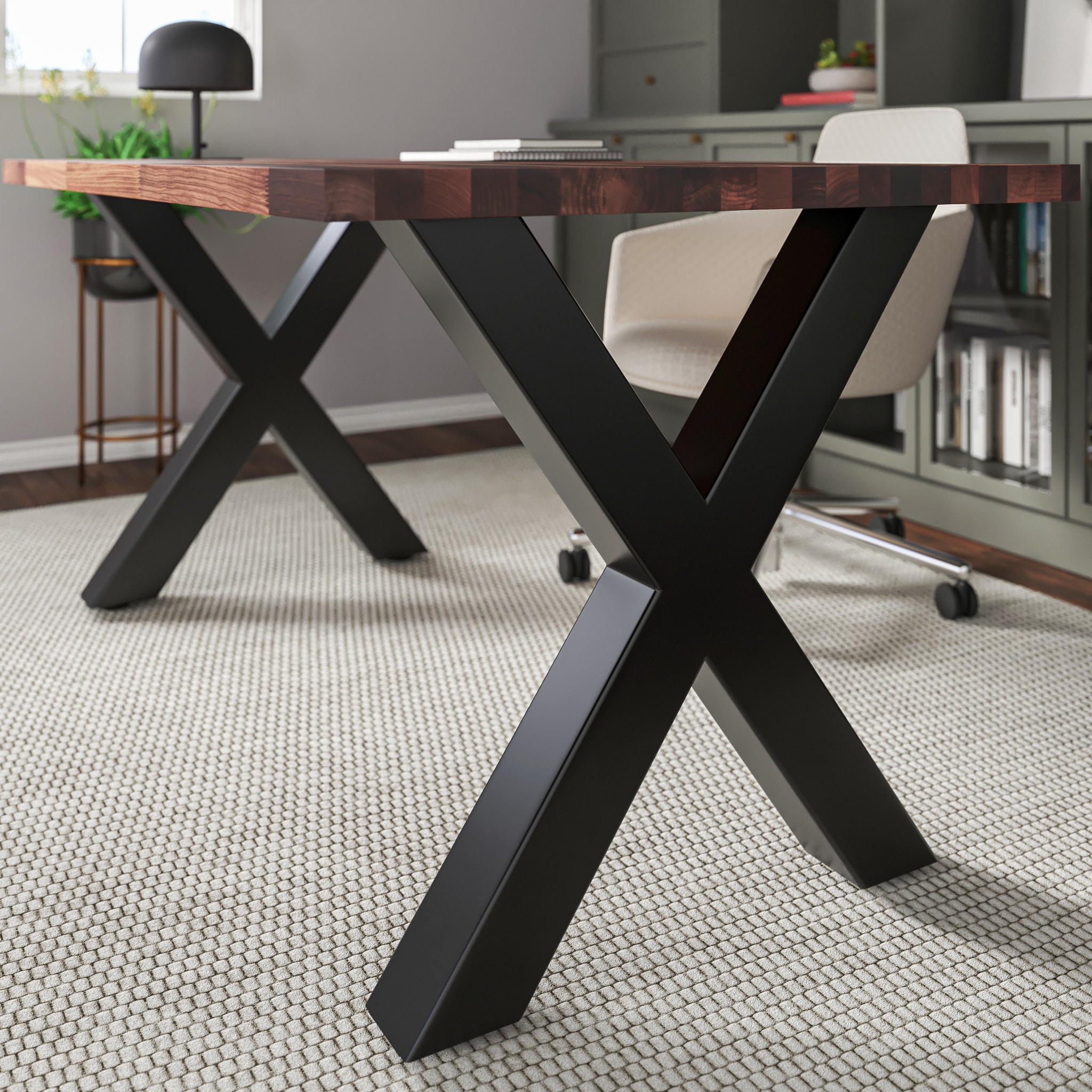 Sparrow Peak LEGXSTBK62014-710MM Wood-Table-Legs - View #5