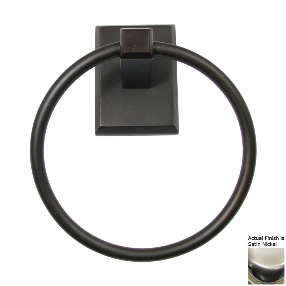 Rusticware 8786SN Utica Satin nickel Wall mount Single Towel Ring