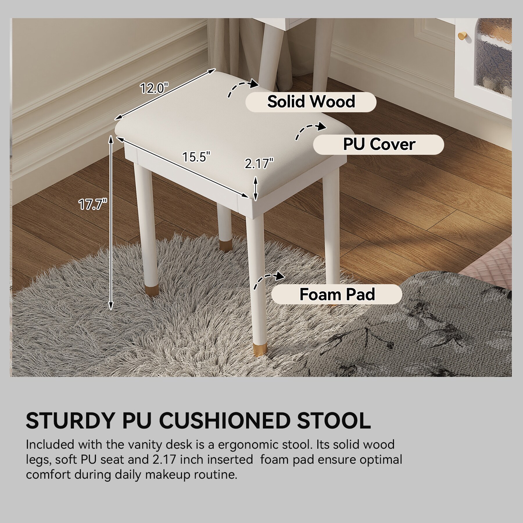 SINOFURN SYD250018WT Bedroom-Vanities - View #14