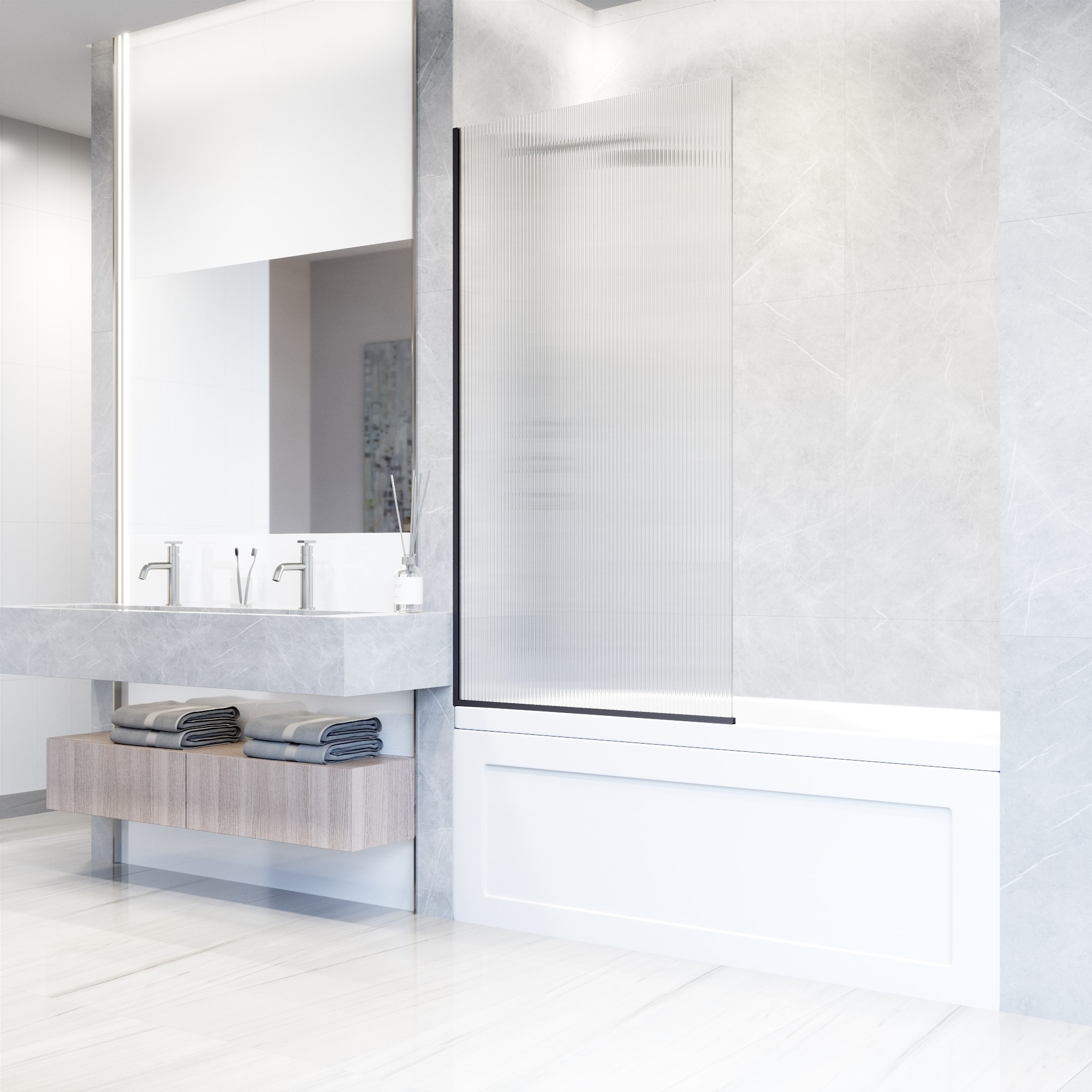 VIGO VG6075MBFL3462 Bathtub-Doors - View #4
