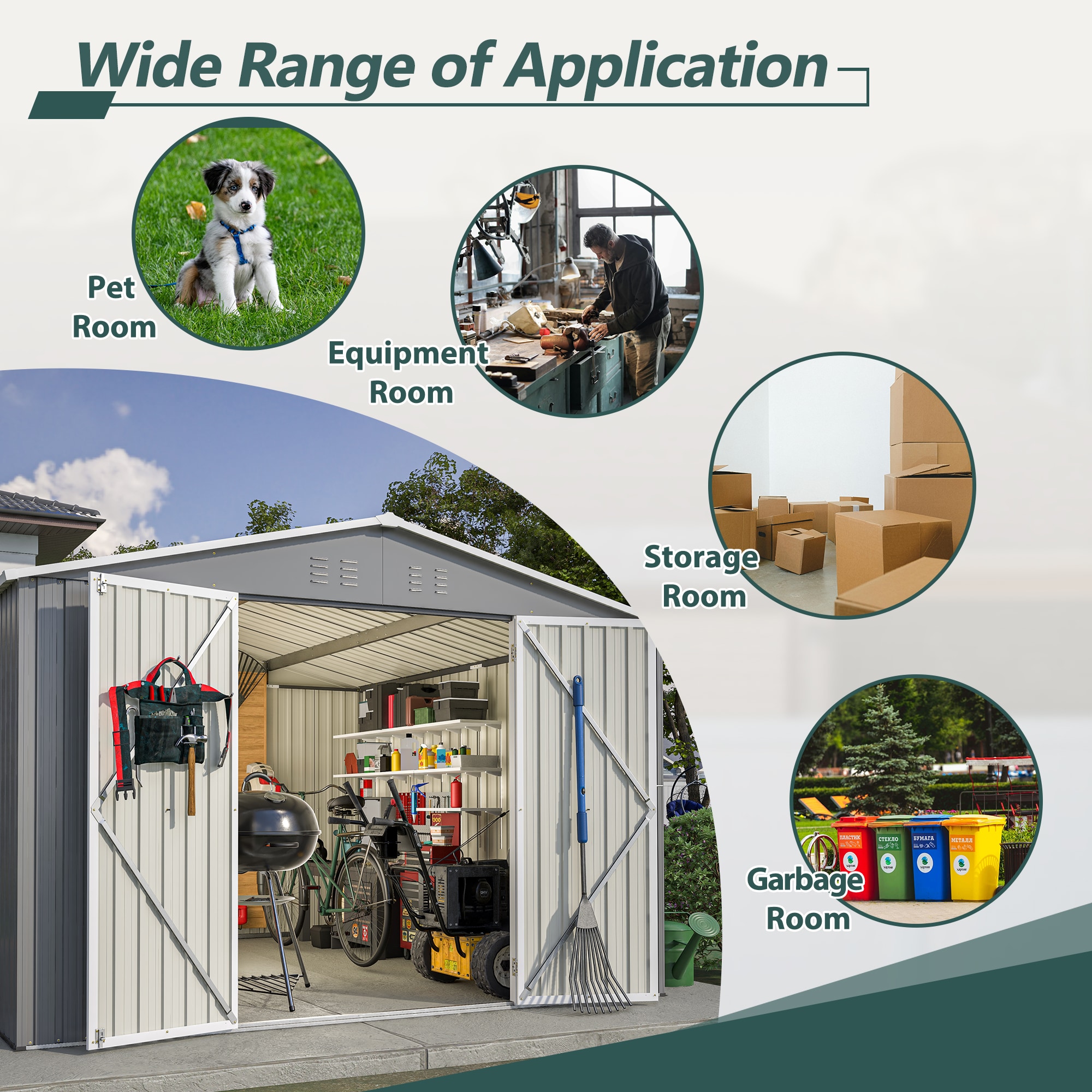 Poinic QURDS-0021S25 Metal-Storage-Buildings-Sheds - View #7