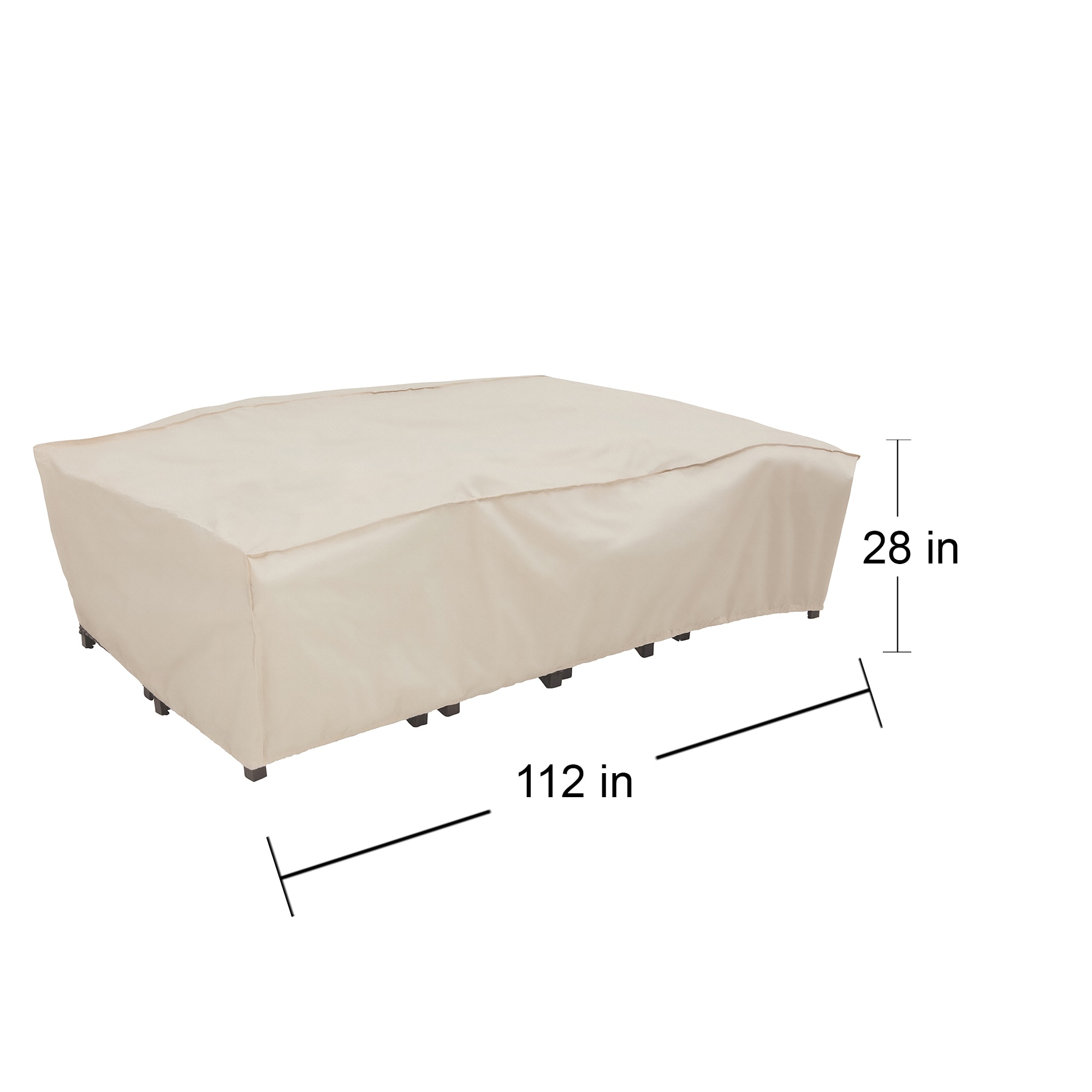 style selections taupe polyester conversation set patio furniture cover