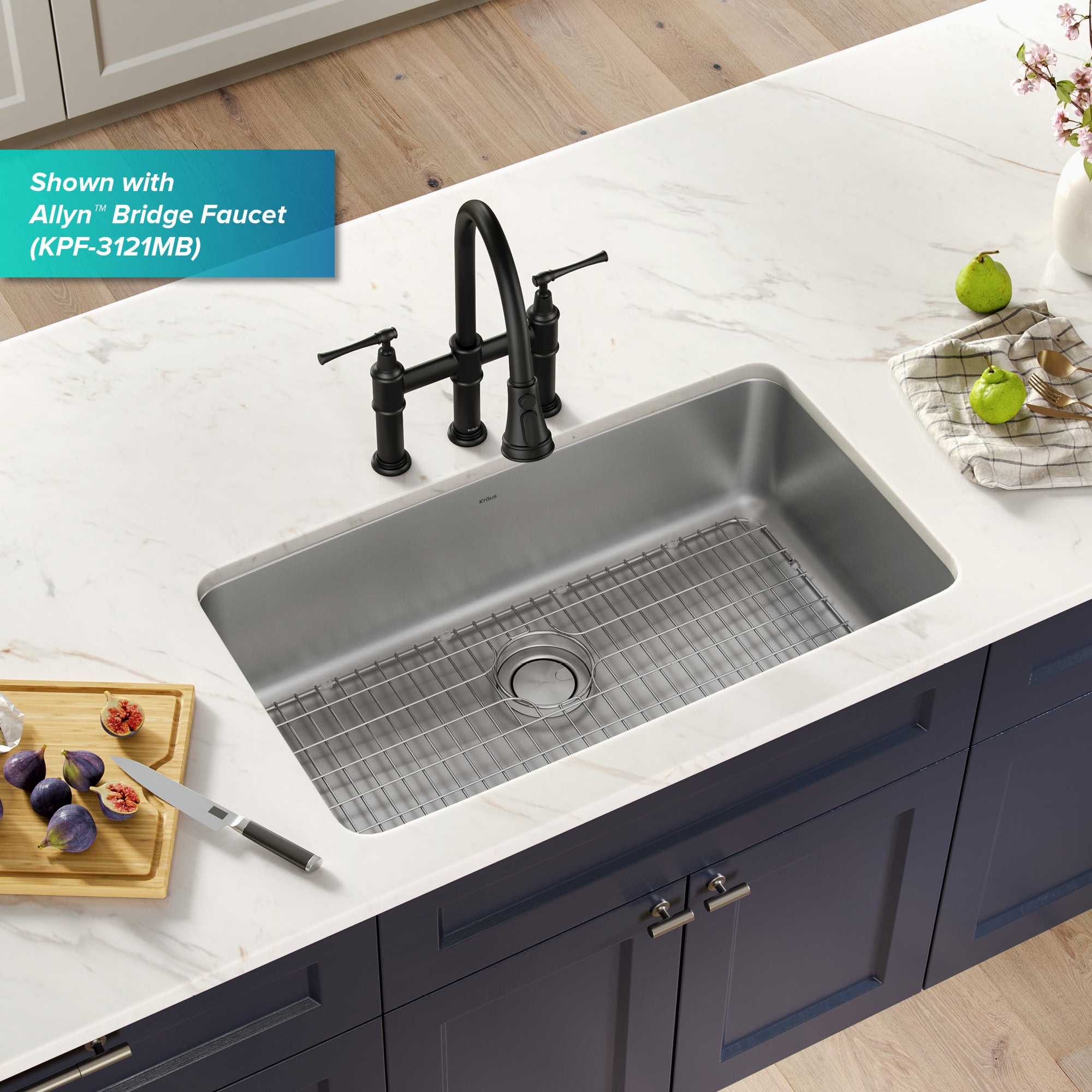 Kraus KA1US33B Kitchen-Sinks - View #3