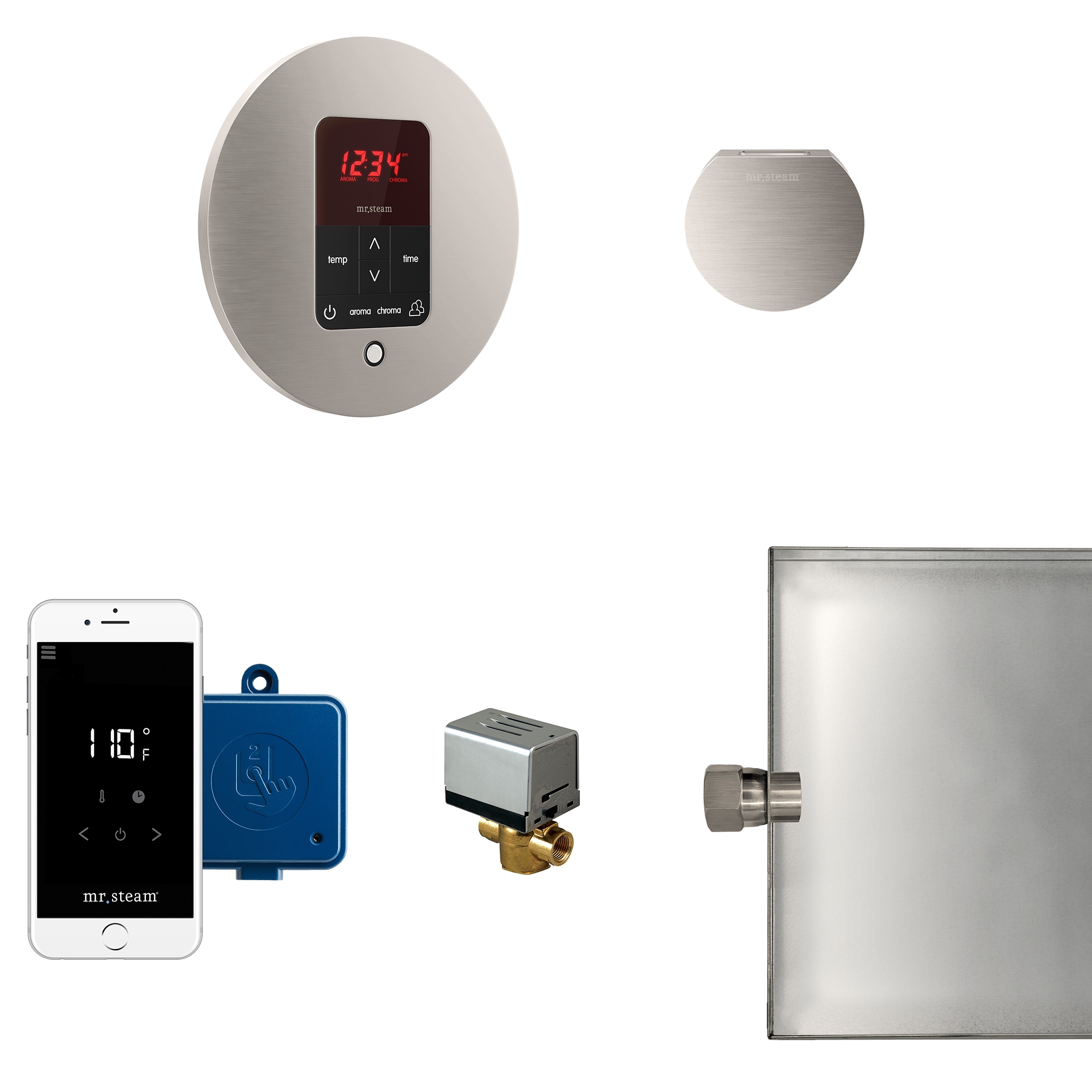 Mr. Steam MSBUTLER1RD-BN 120-Watt Brushed Nickel Steam generator control kit