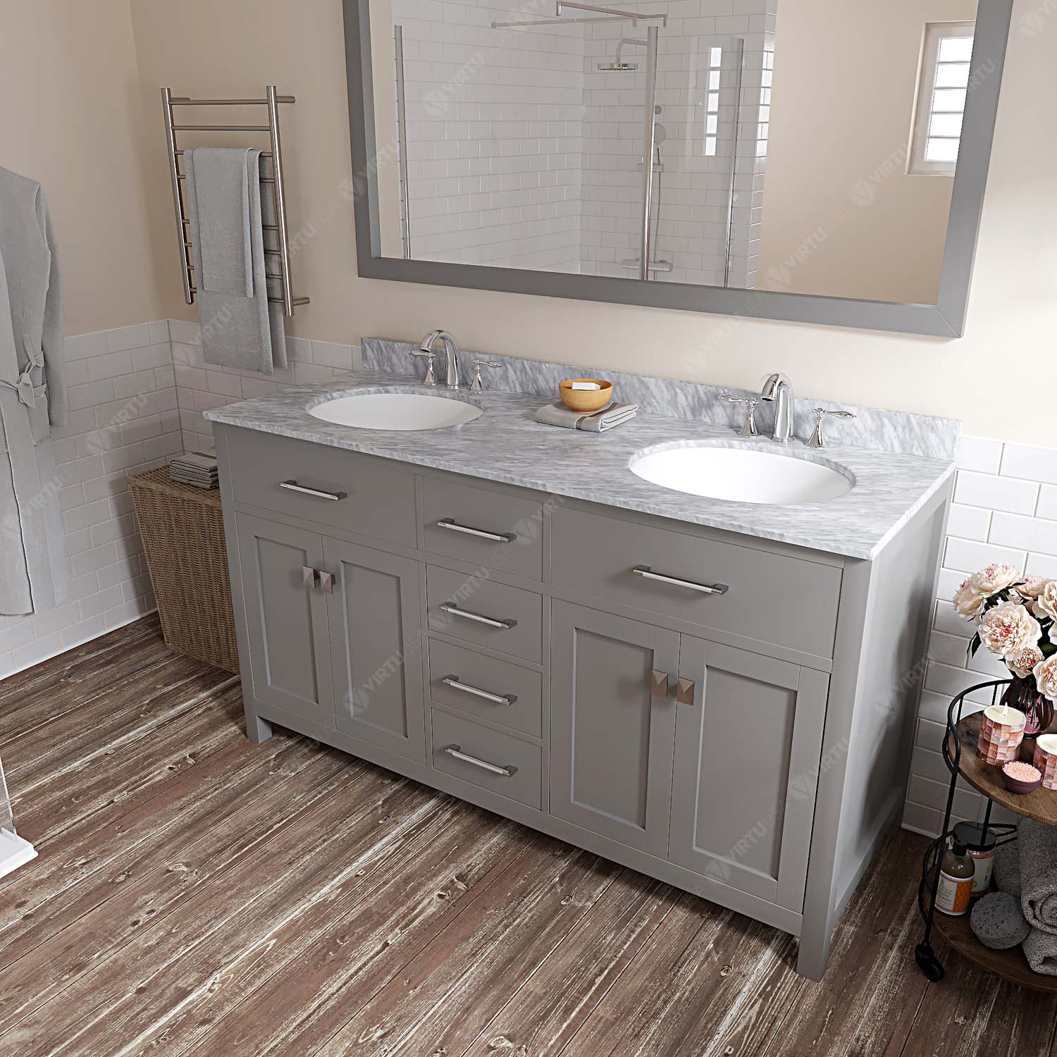 Virtu USA MD-2060-WMRO-CG-002 Bath-Vanity-Combo - View #3