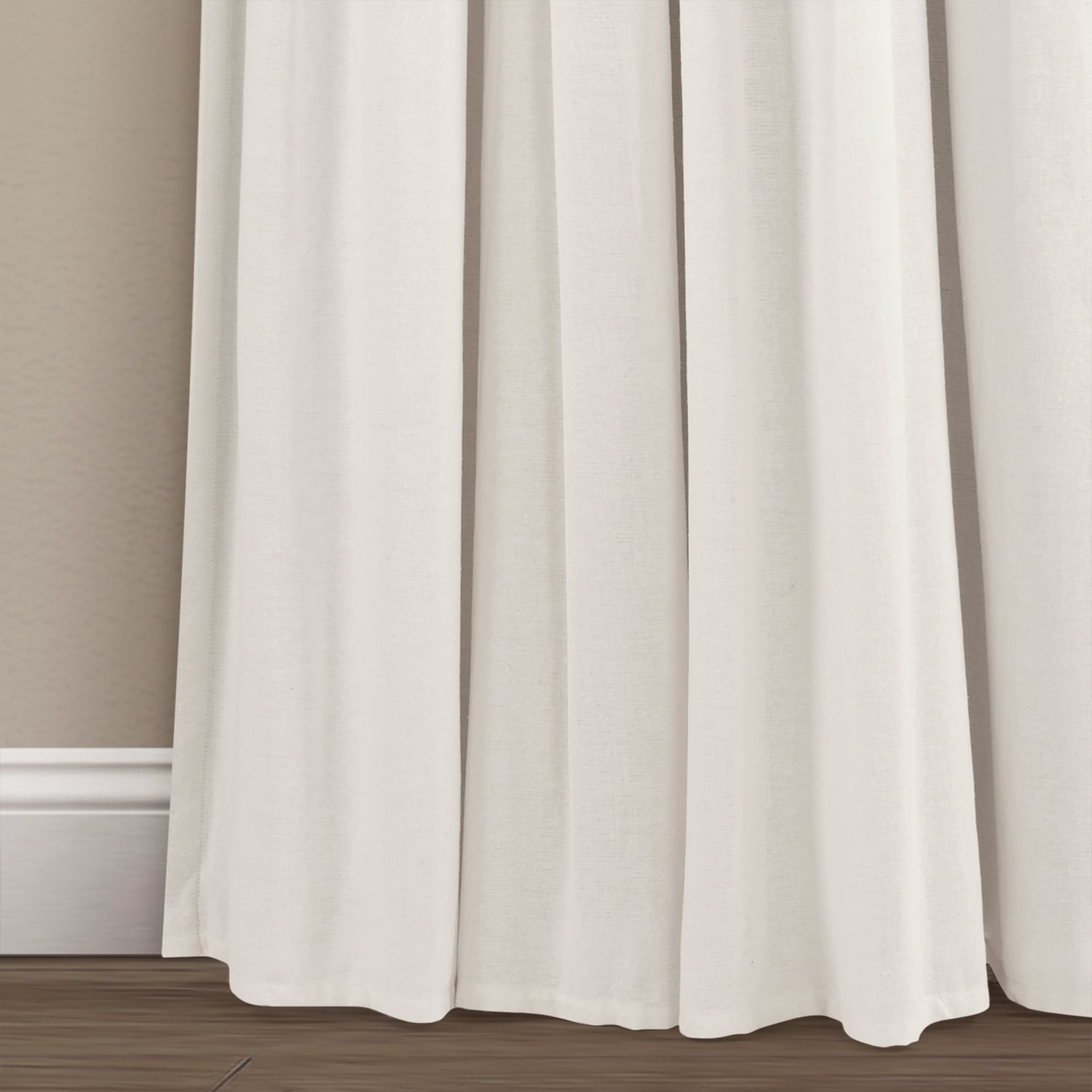 Lush Decor 84-in Off White Blackout Standard Lined Rod Pocket Single ...