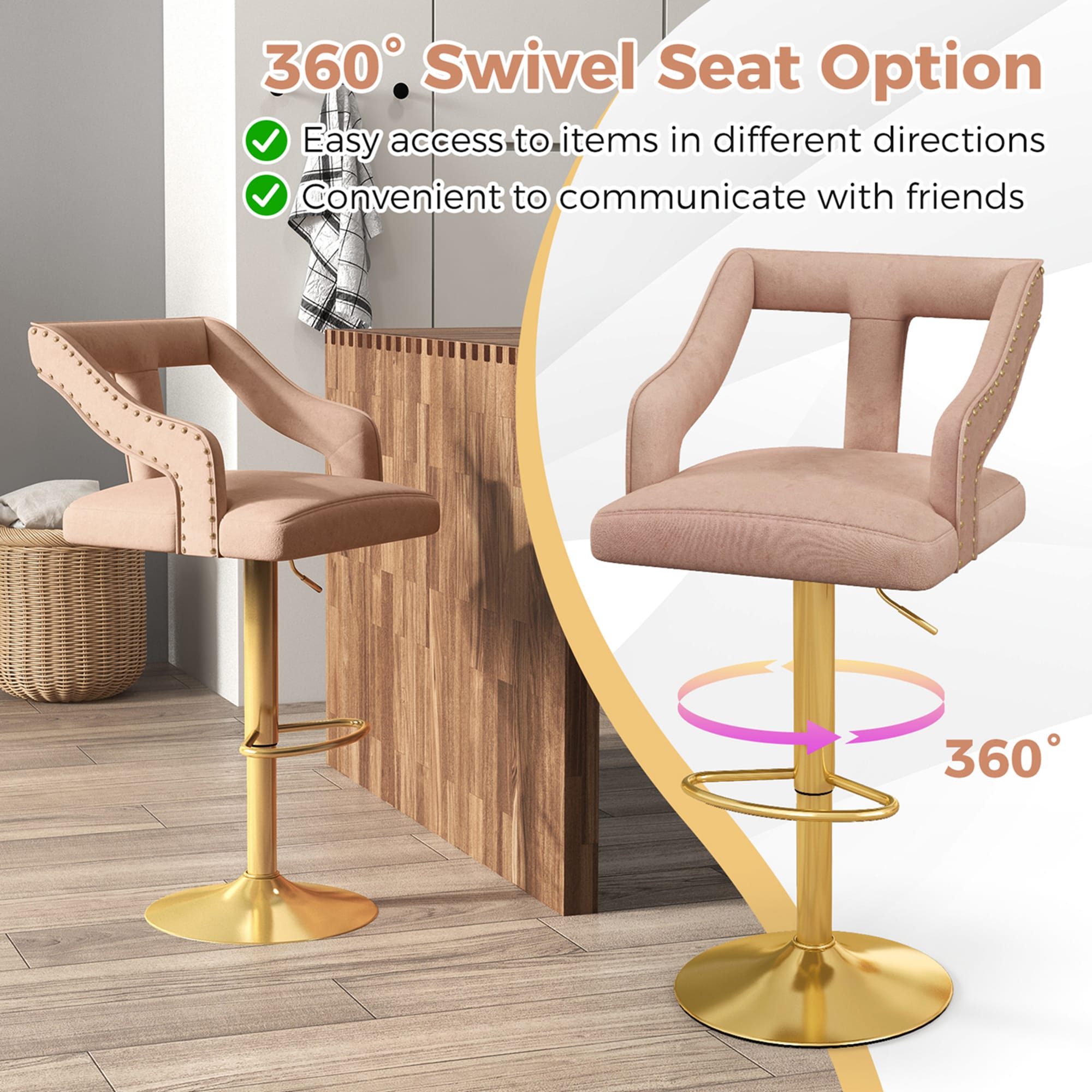 Costway HCST01376 stools - View #5