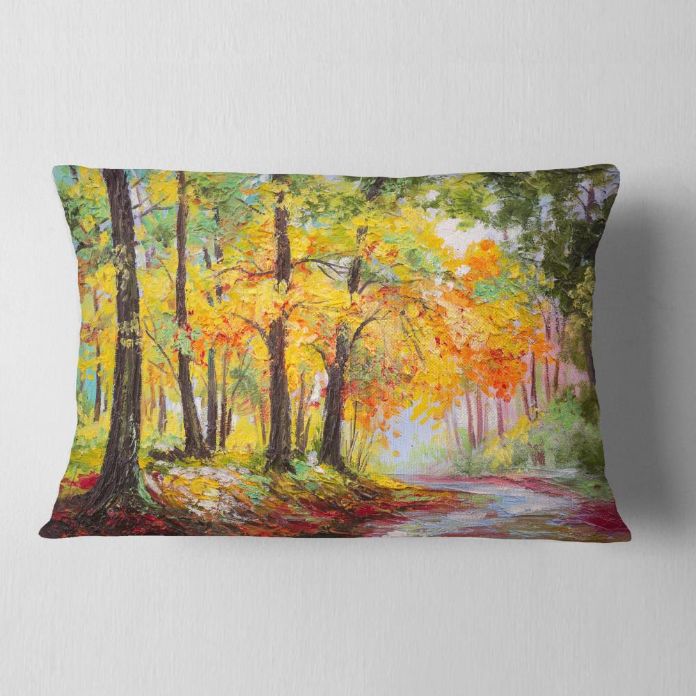 Designart CU6016-12-20 12-in x 20-in Yellow Indoor Decorative Pillow