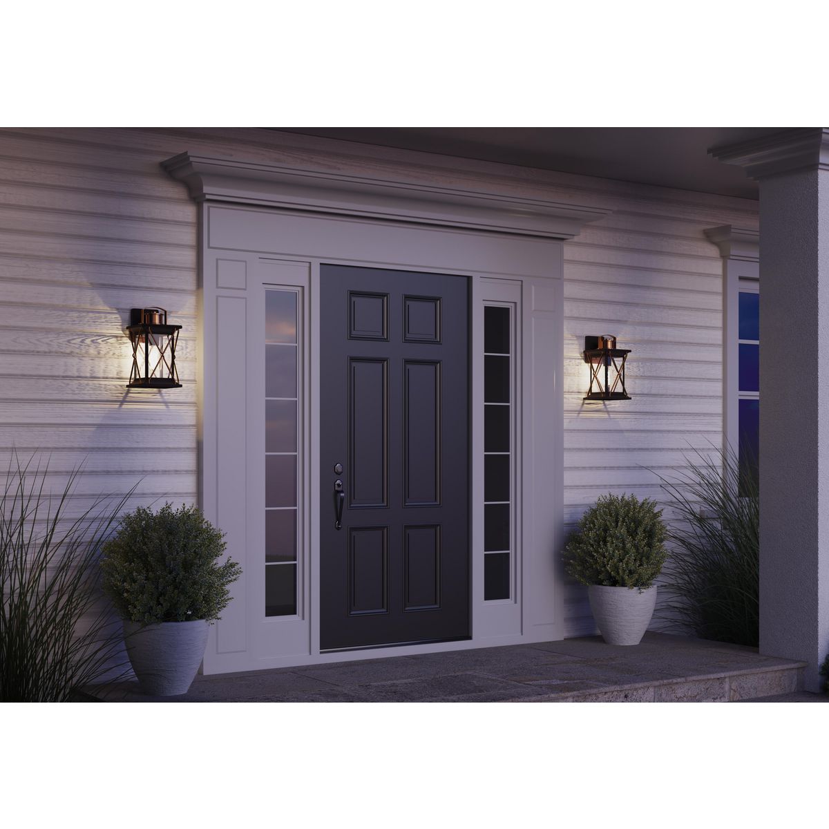 Barlowe Antique Bronze Seeded Glass Outdoor Wall Lantern