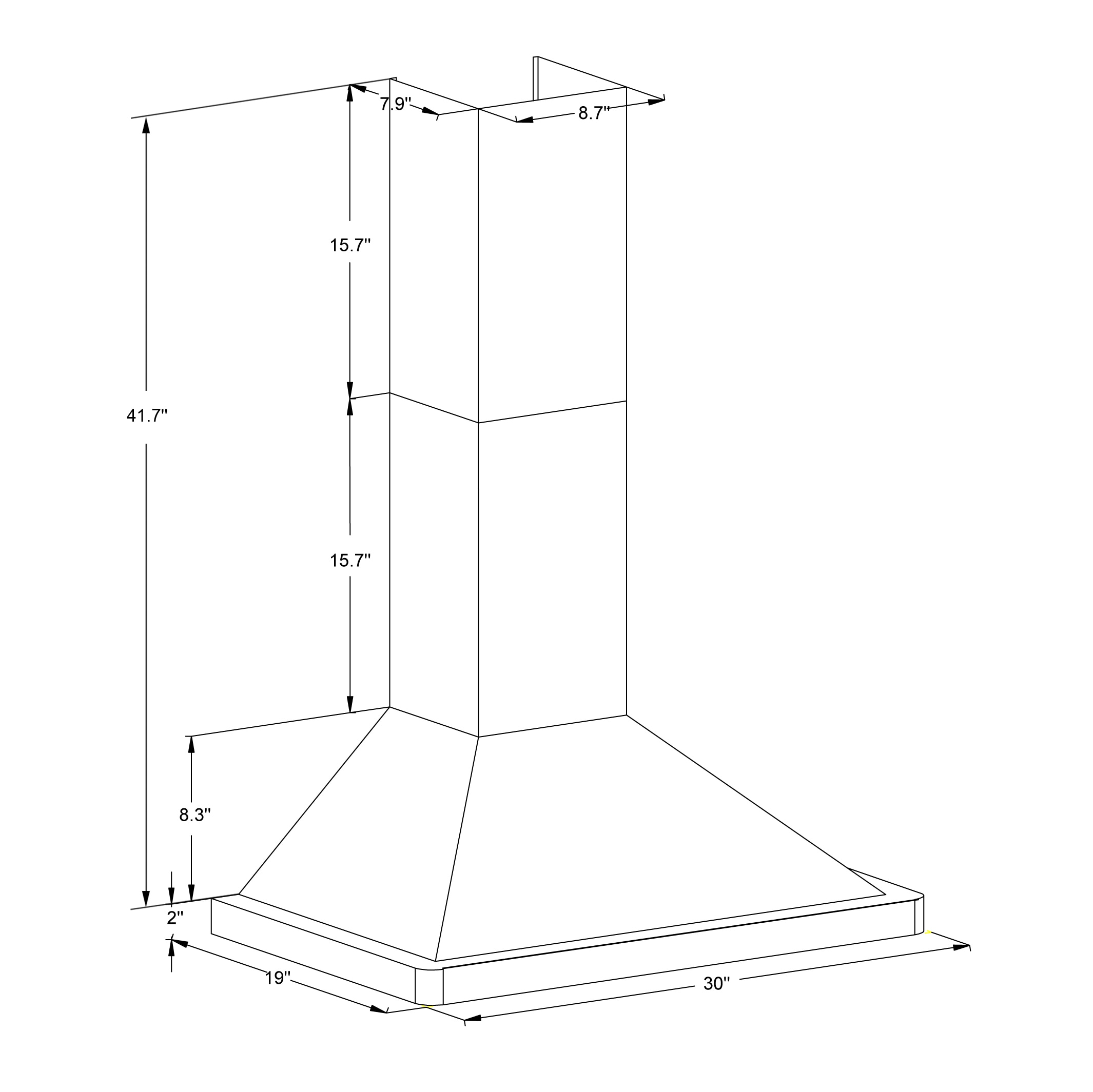 AKDY RH0376 Wall-Mounted-Range-Hoods - View #9